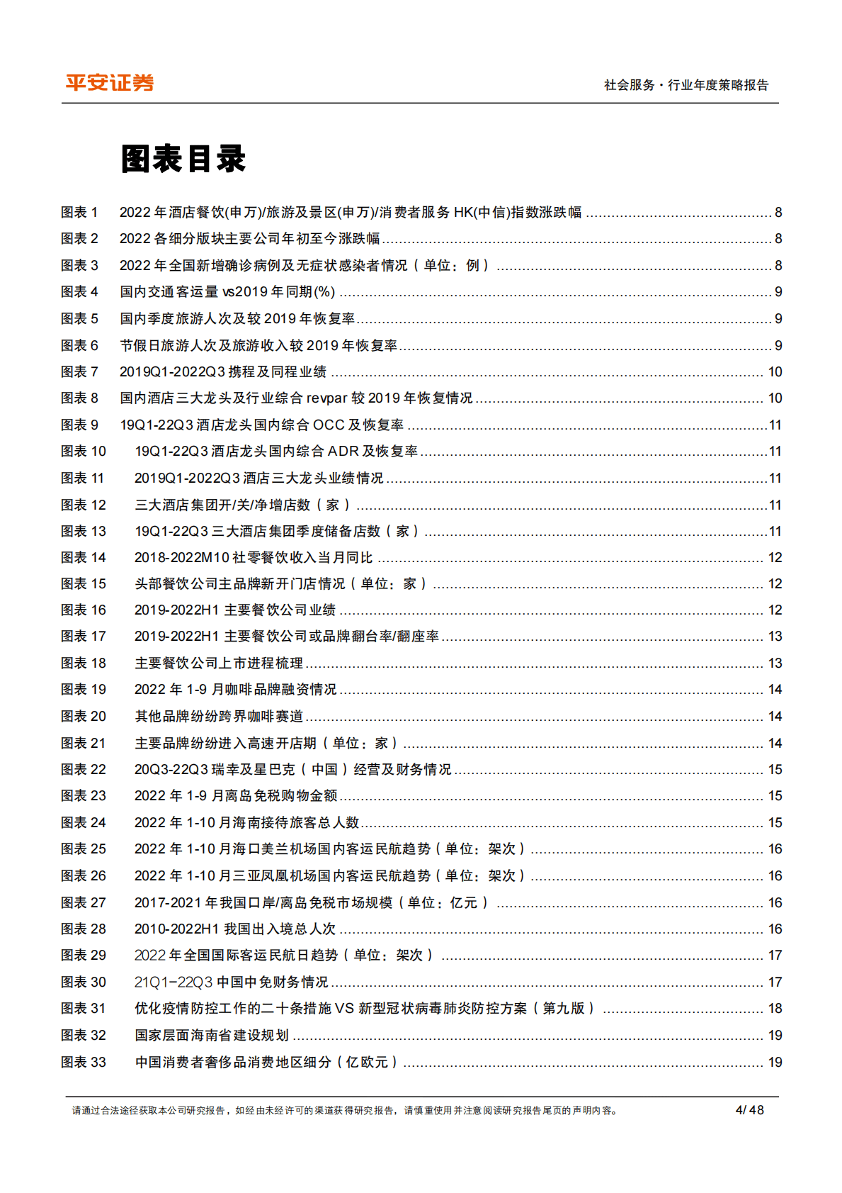 社会服务行业2023年度策略报告：坚定疫后复苏，积极寻找困境反转或边际改善个股 第4页