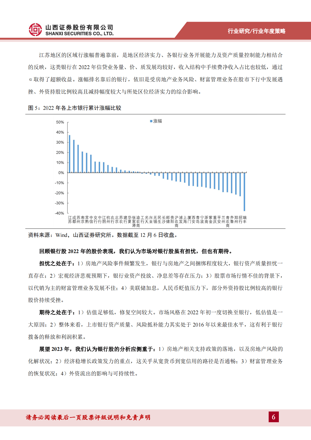 银行业分析框架及2023年度策略：业绩稳健增长可期，资产质量担忧减轻 第6页
