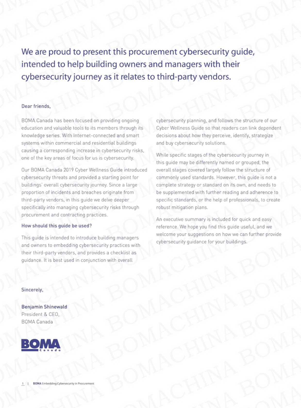 BOMA：2020楼宇网络安防指南-嵌入采购网络安全 第4页