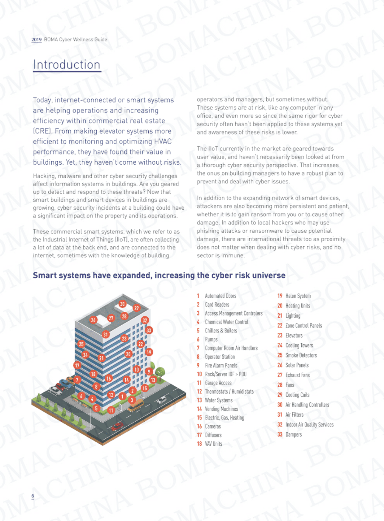 BOMA：2019楼宇网络安防指南-商业地产建筑运营中的网络风险 第6页