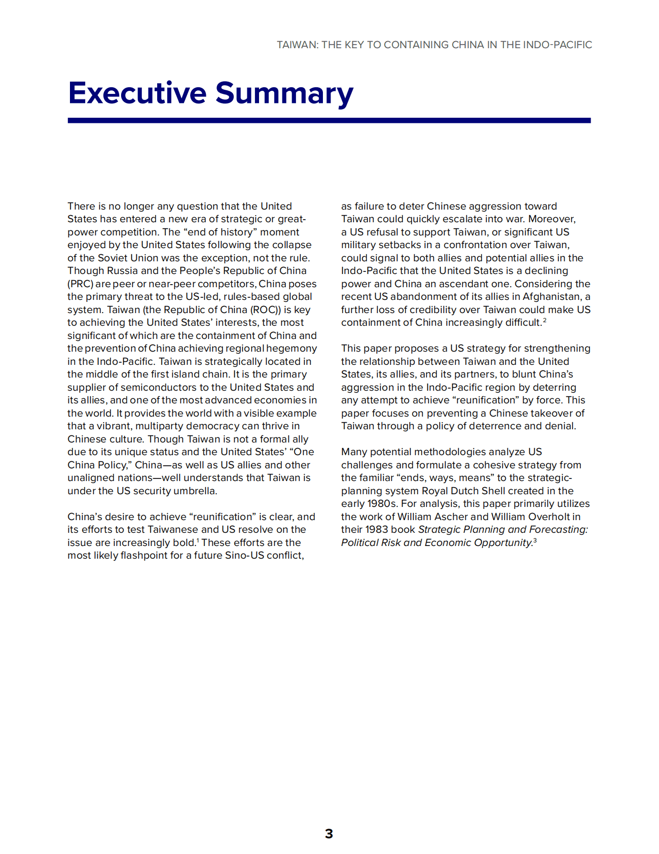 大西洋理事会：台湾：在印太遏制中国的关键【英文版】 第5页