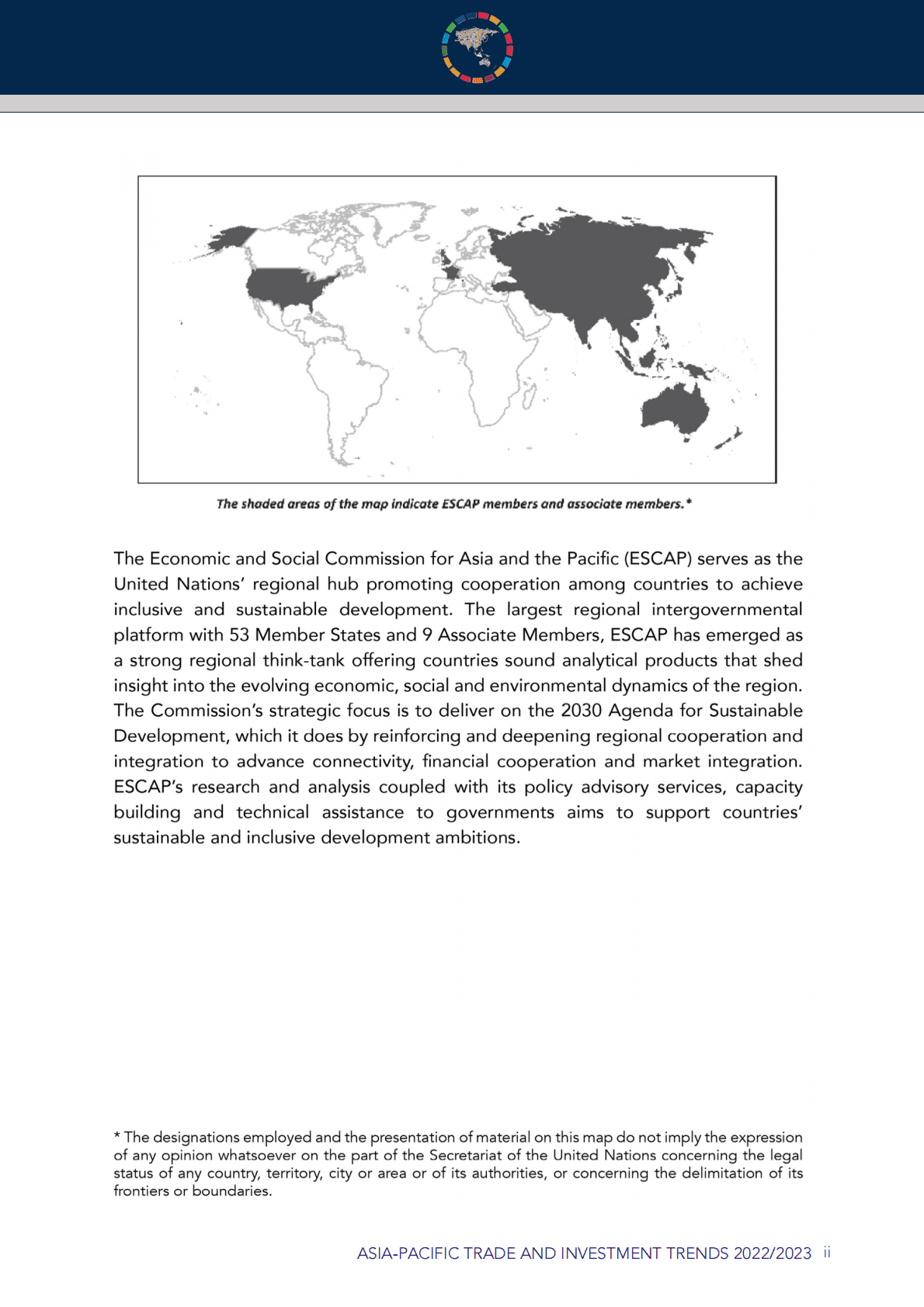 联合国亚洲及太平洋经济社会委员：2022:2023年亚太地区贸易投资趋势【英文版】 第2页