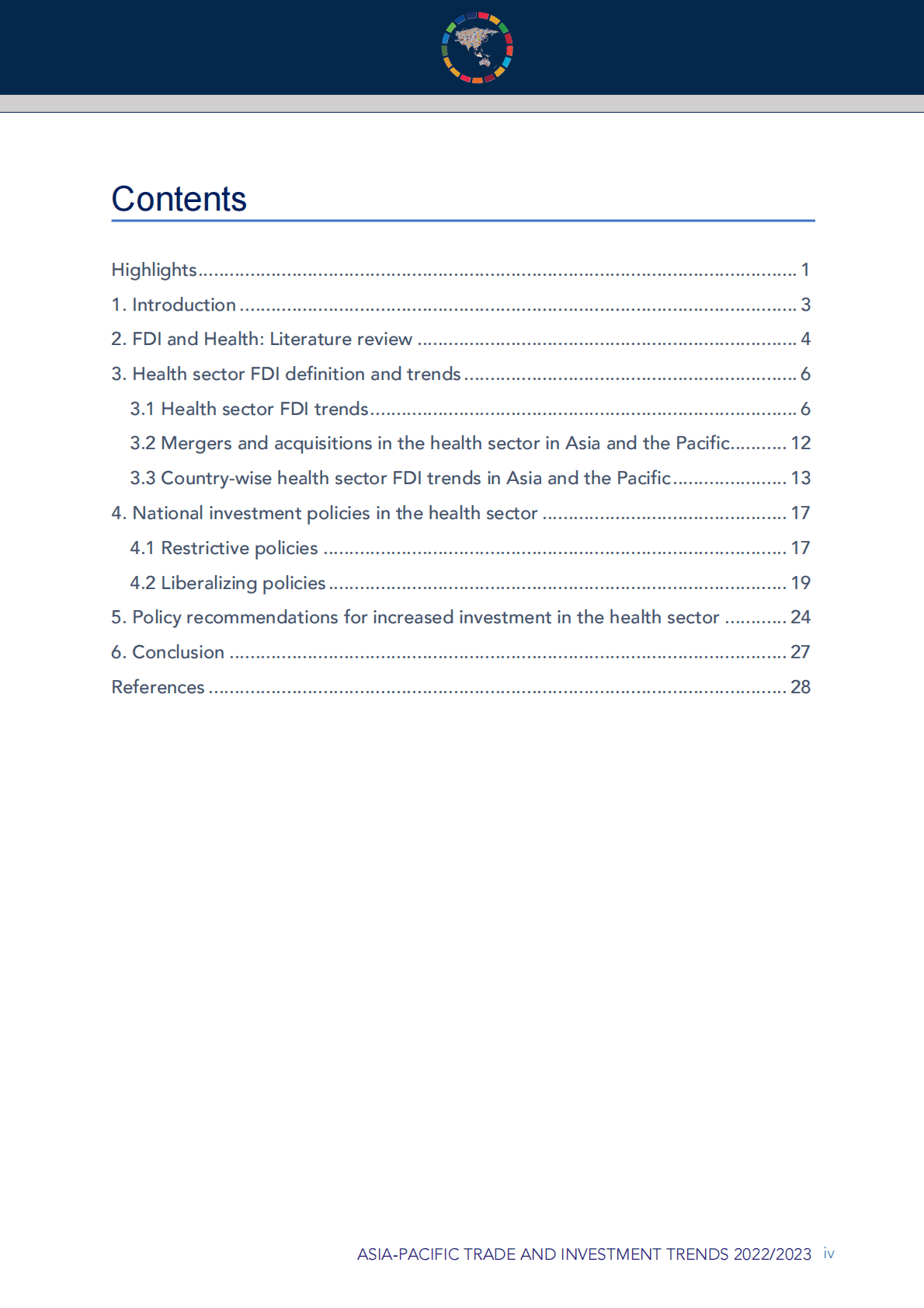 联合国亚洲及太平洋经济社会委员：2022:2023年亚太地区贸易投资趋势【英文版】 第4页