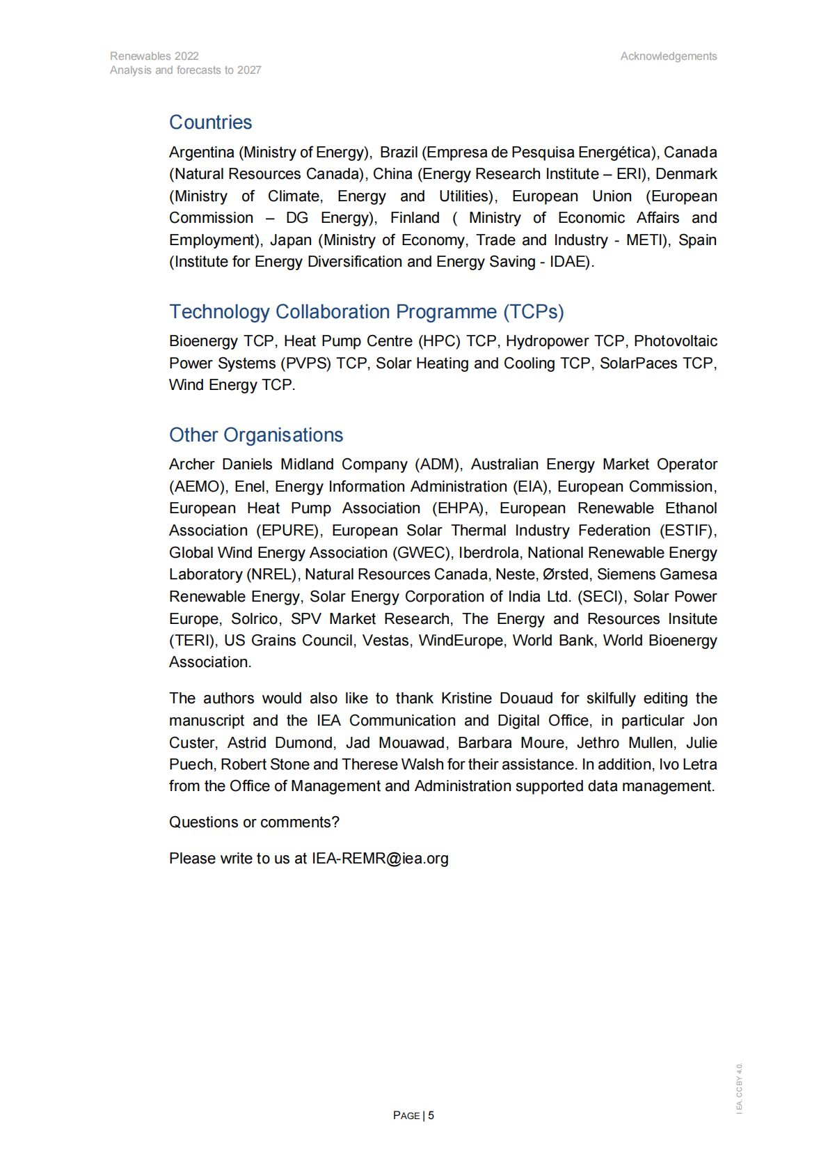 国际能源署：可再生能源2022——分析和预测至2027【英文版】 第5页