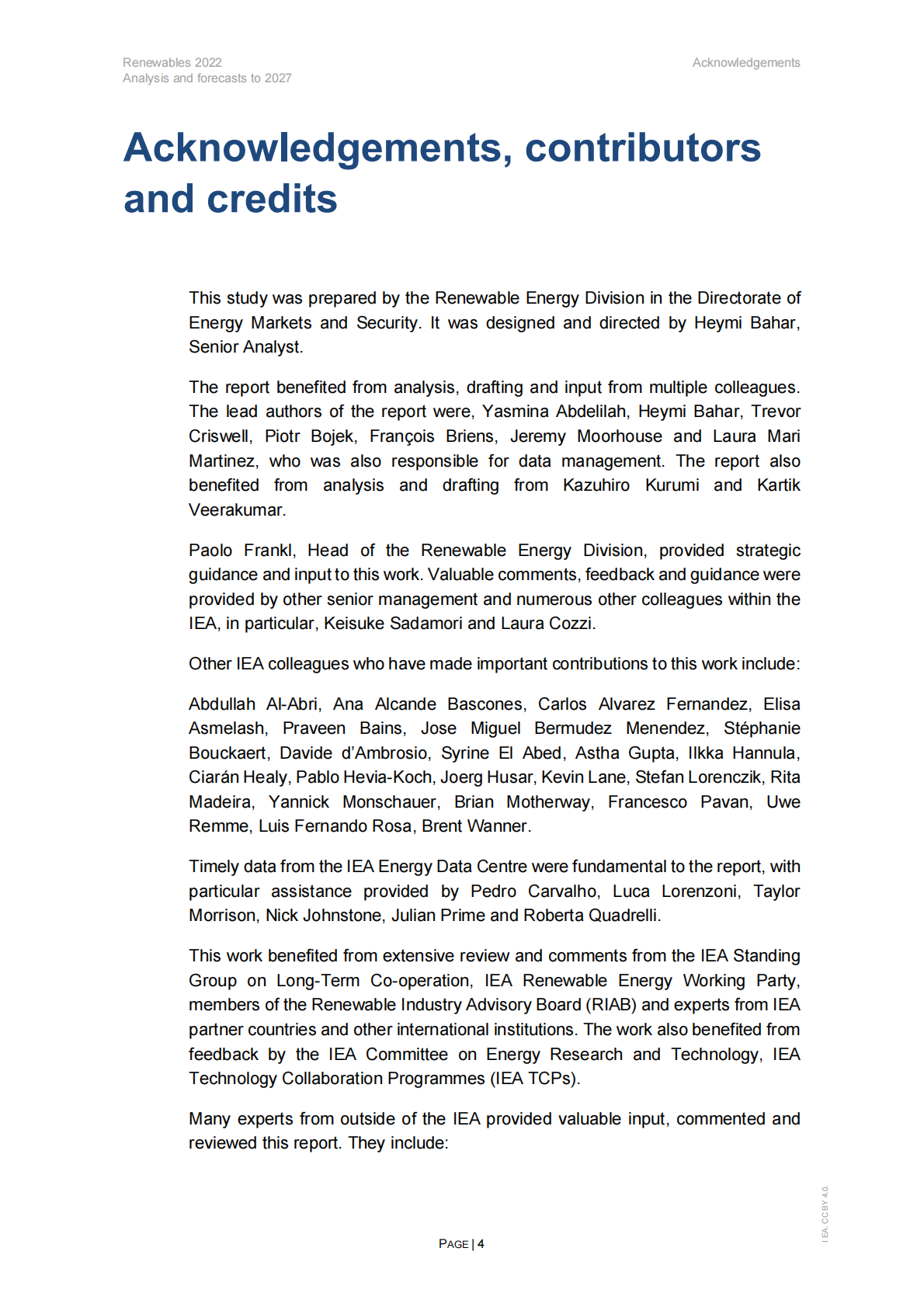 国际能源署：可再生能源2022——分析和预测至2027【英文版】 第4页