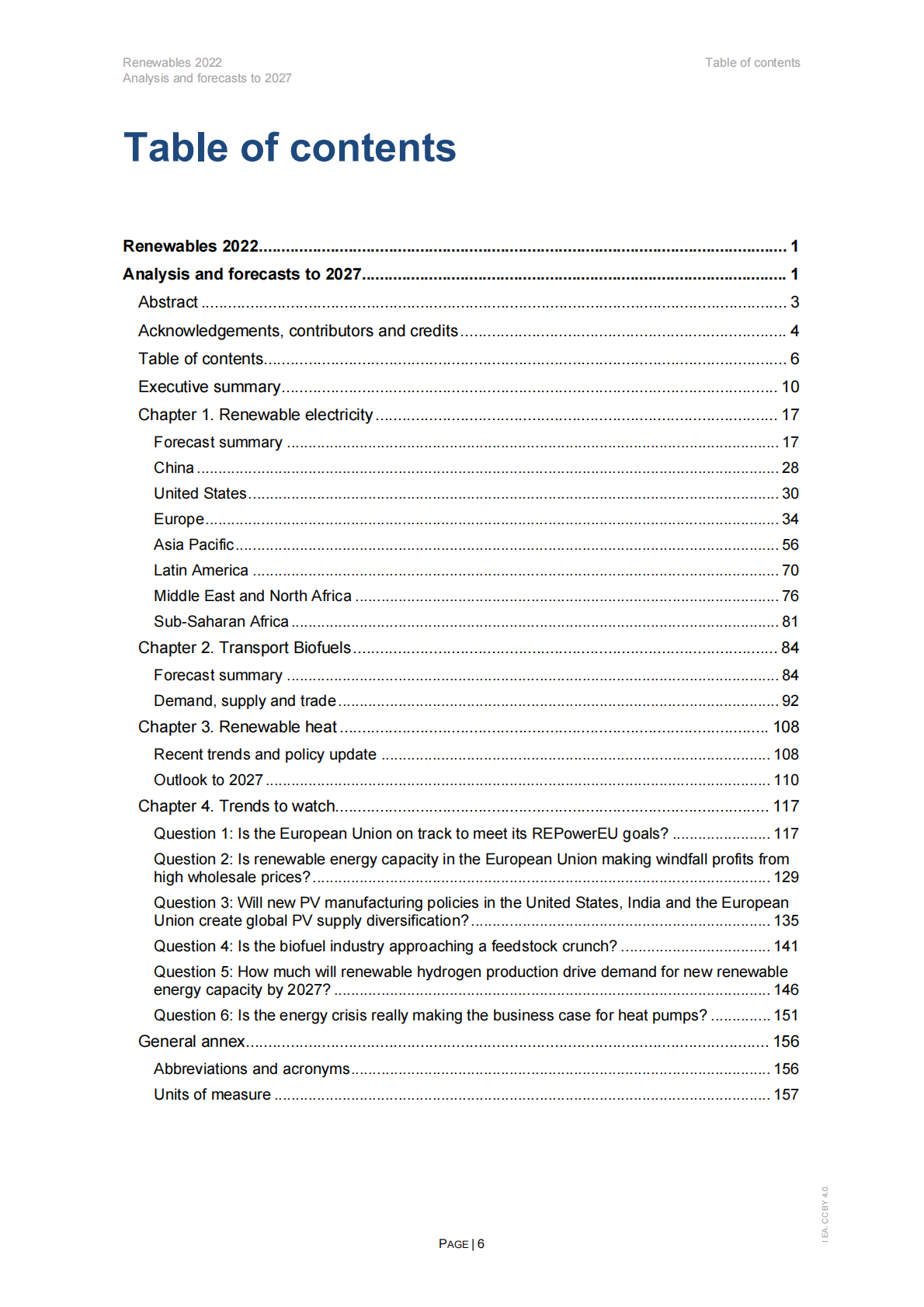 国际能源署：可再生能源2022——分析和预测至2027【英文版】 第6页