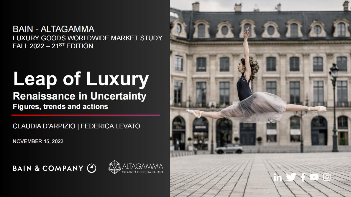 ALTAGAMMA：2022年全球奢侈品市场监测报告【英文版】 第1页