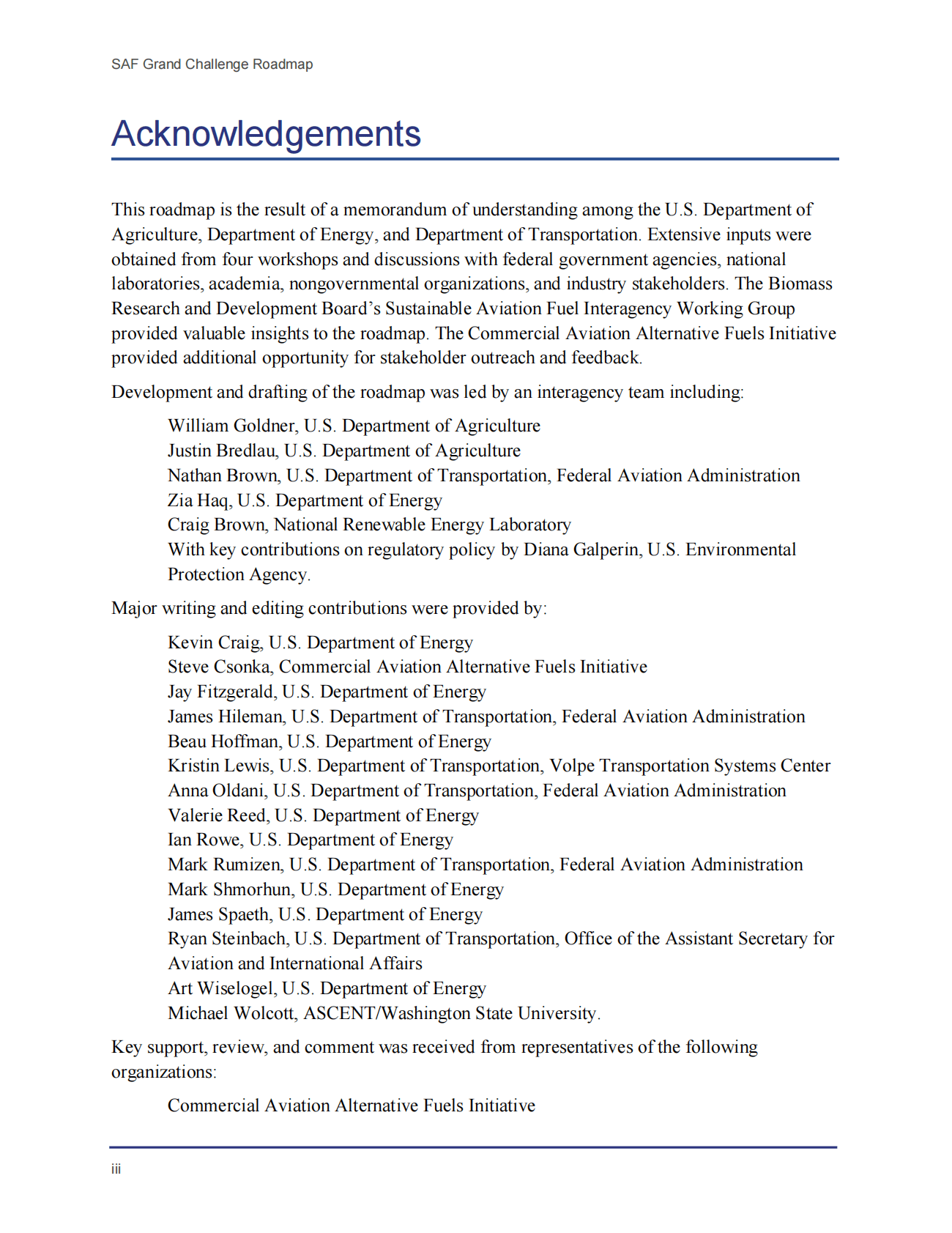 USDA：可持续航空燃料大挑战【英文版】 第3页