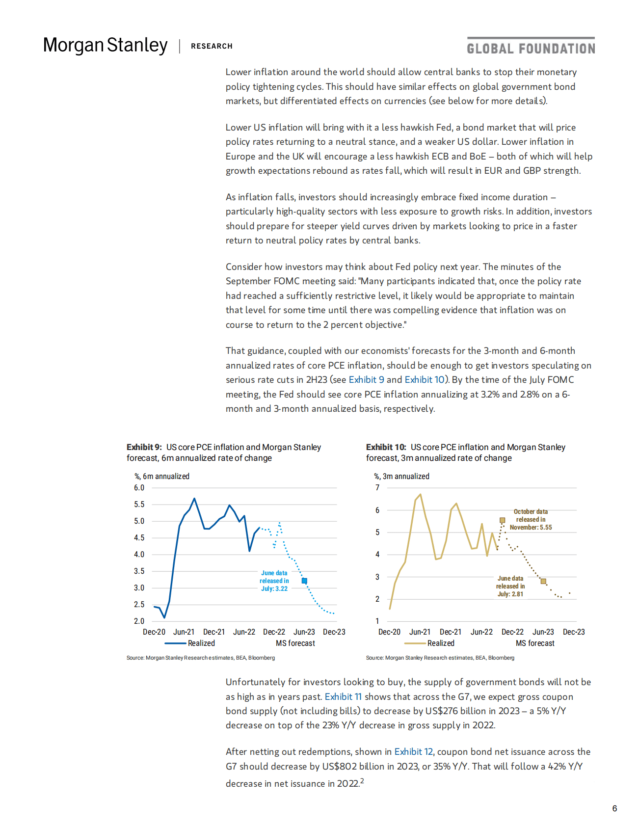 摩根士丹利：2023年全球宏观经济展望报告【英文版】 第6页