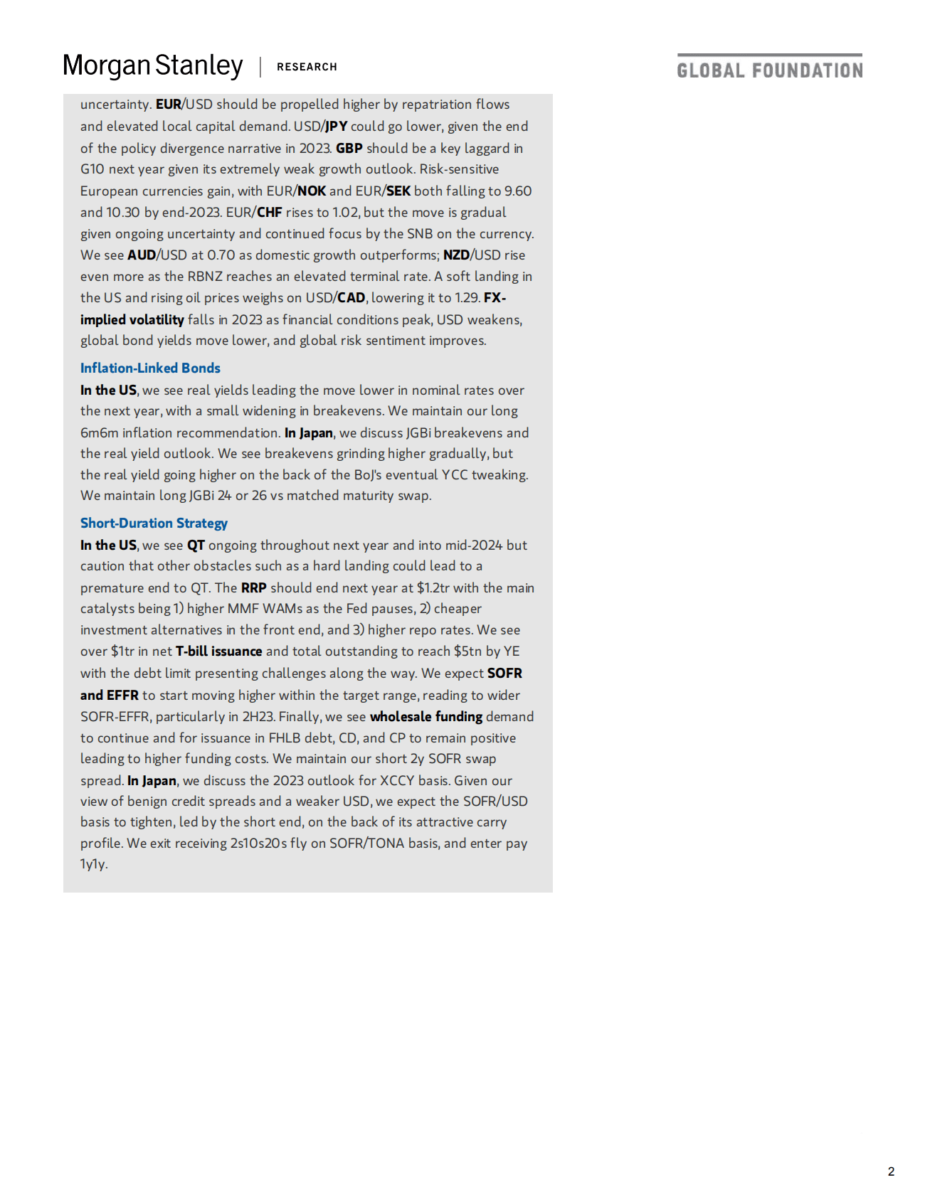 摩根士丹利：2023年全球宏观经济展望报告【英文版】 第2页