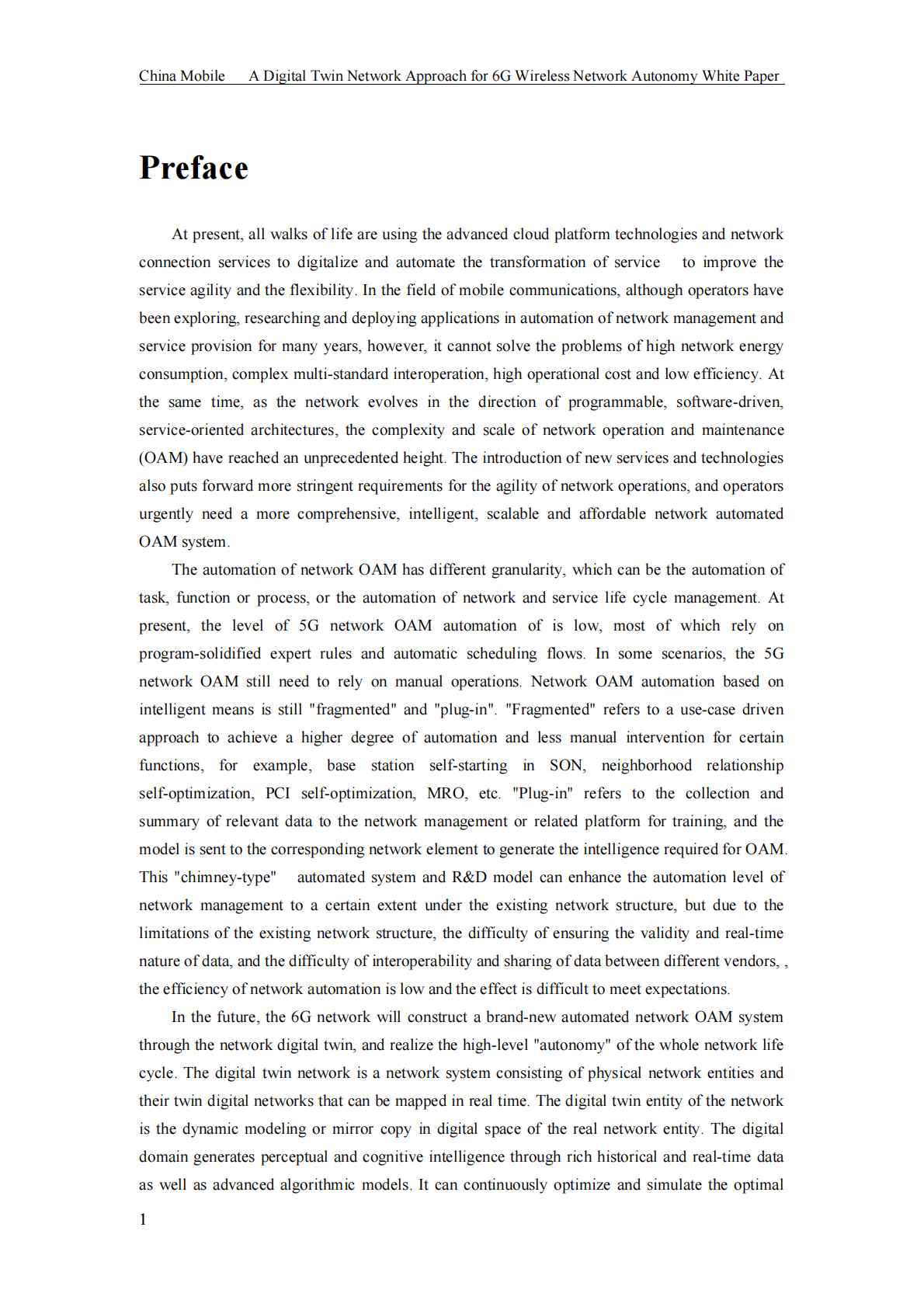 中国移动研究院：A Digital Twin Network Approach for 6G Wireless Network Autonomy White Paper(2022) 第5页