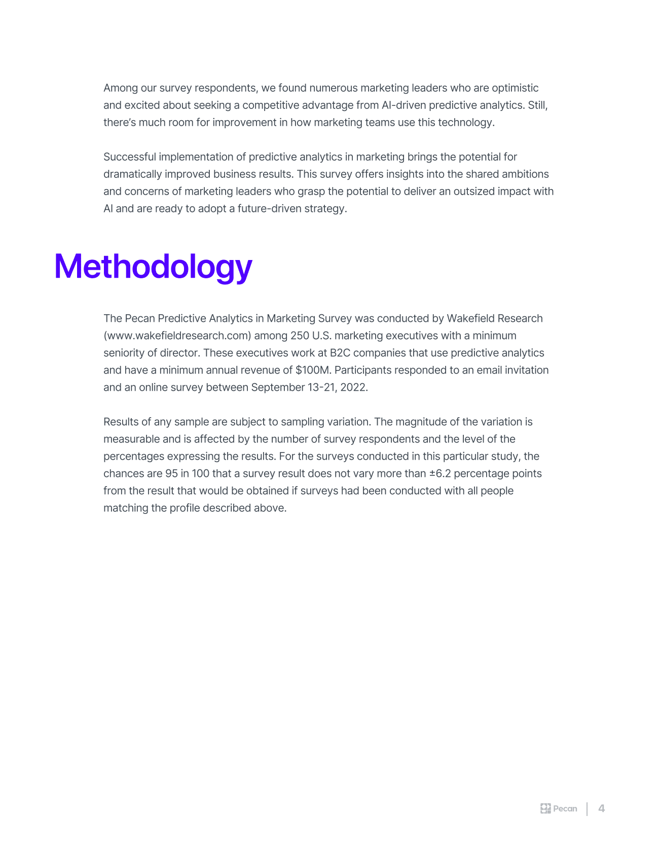 Pecan：2022年市场营销中的预测分析报告【英文版】 第4页