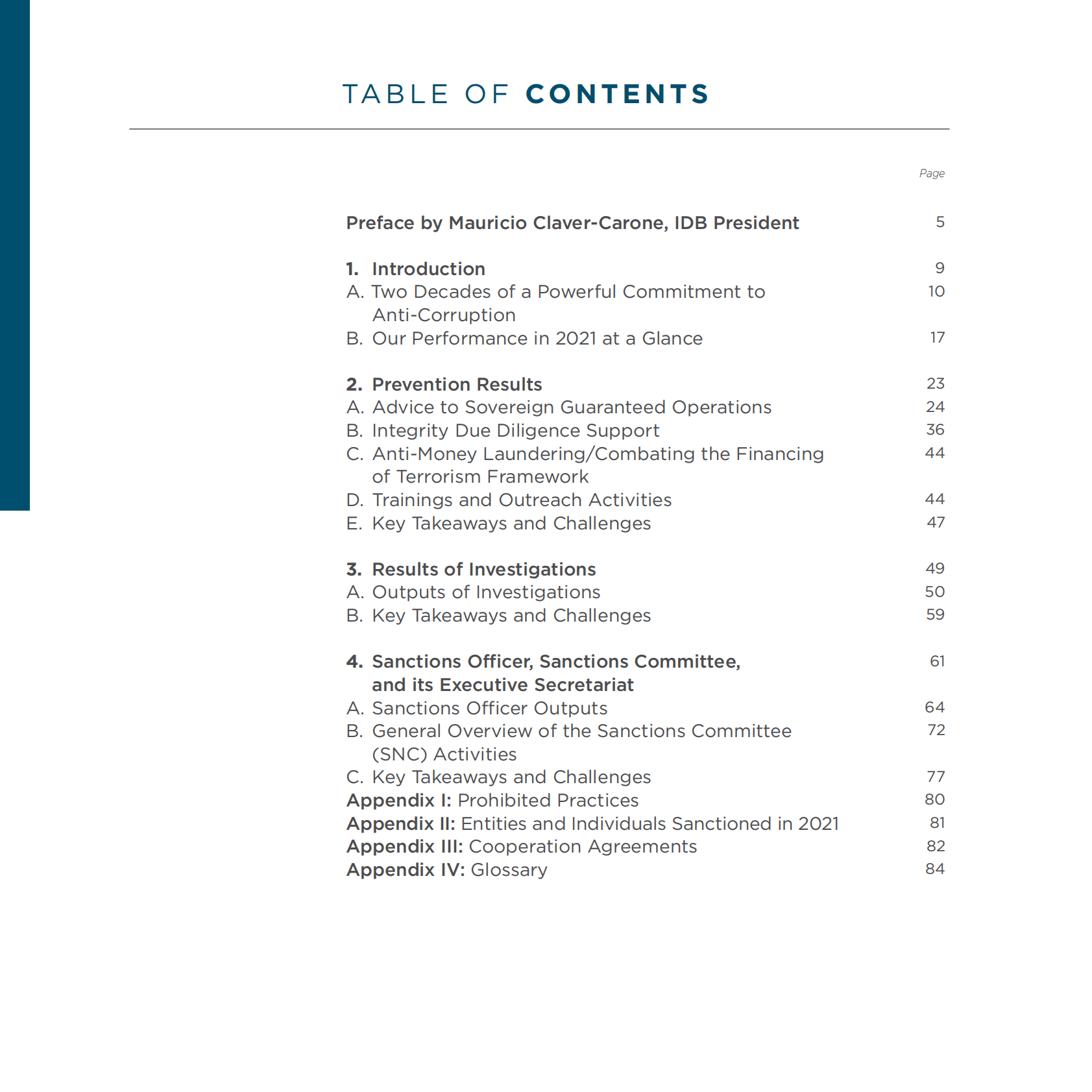 泛美开发银行：2021年机构诚信和制裁系统年度报告【英文版】 第4页