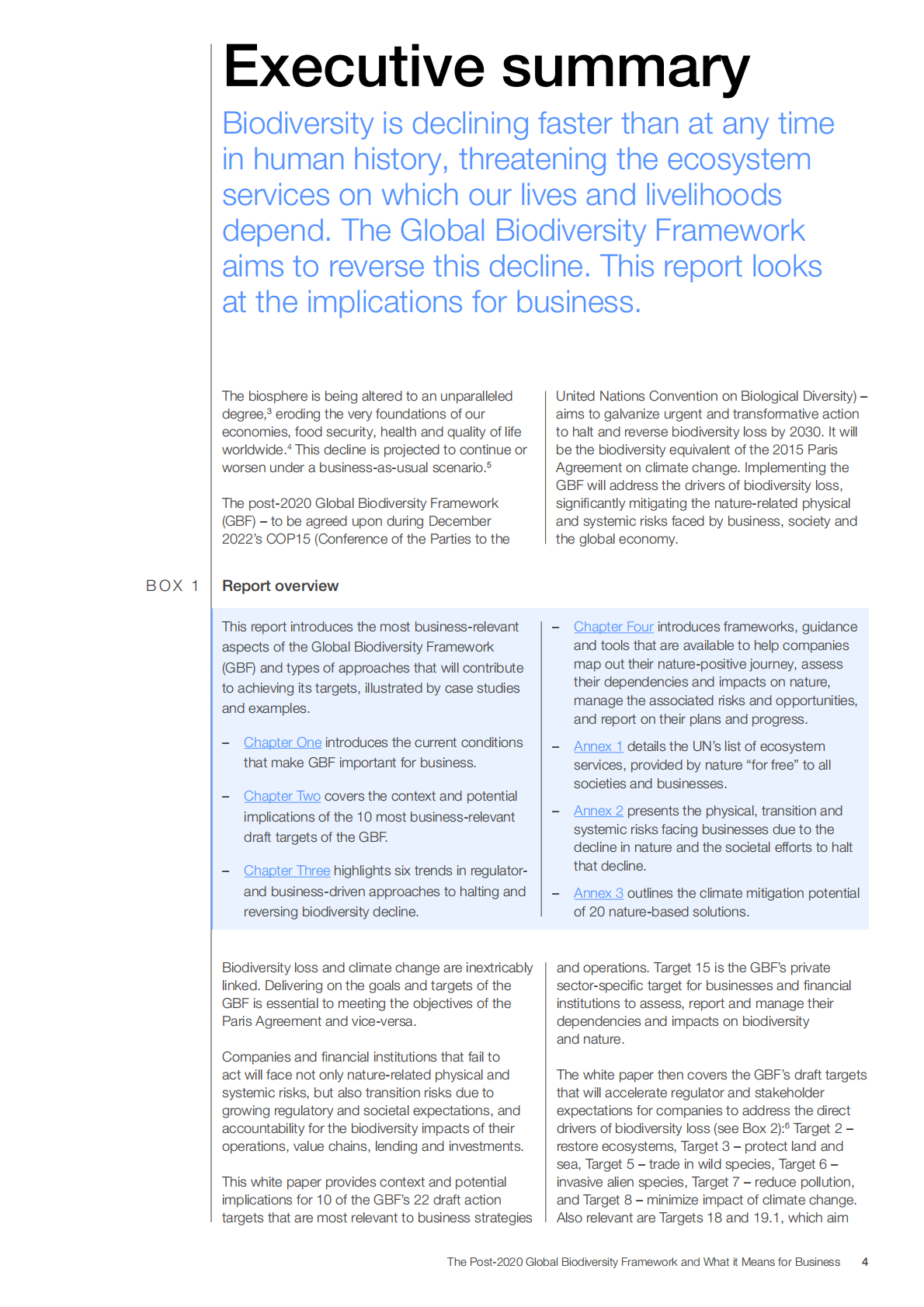 世界经济论坛&普华永道：2020年后全球生物多样性框架及其对企业的意义 第4页