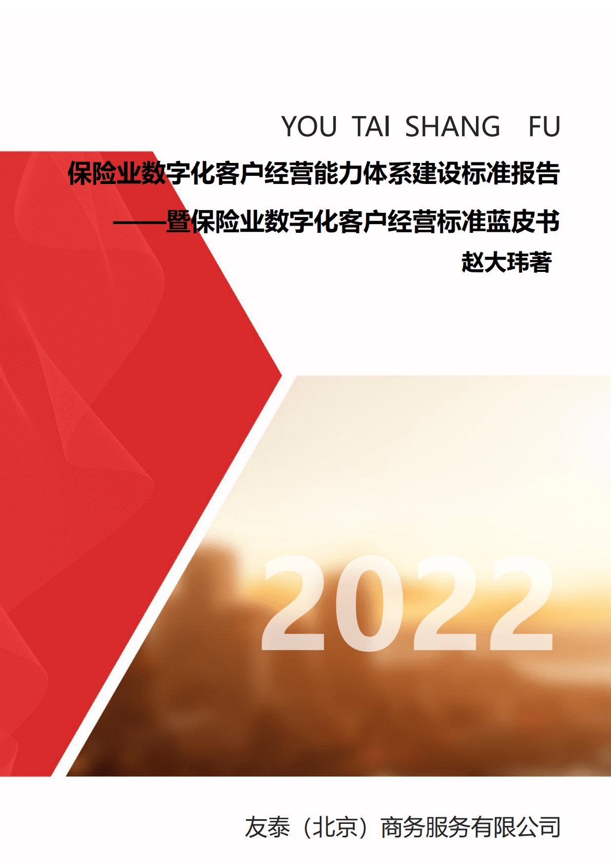 友泰：保险业数字化客户经营标准蓝皮书 第1页