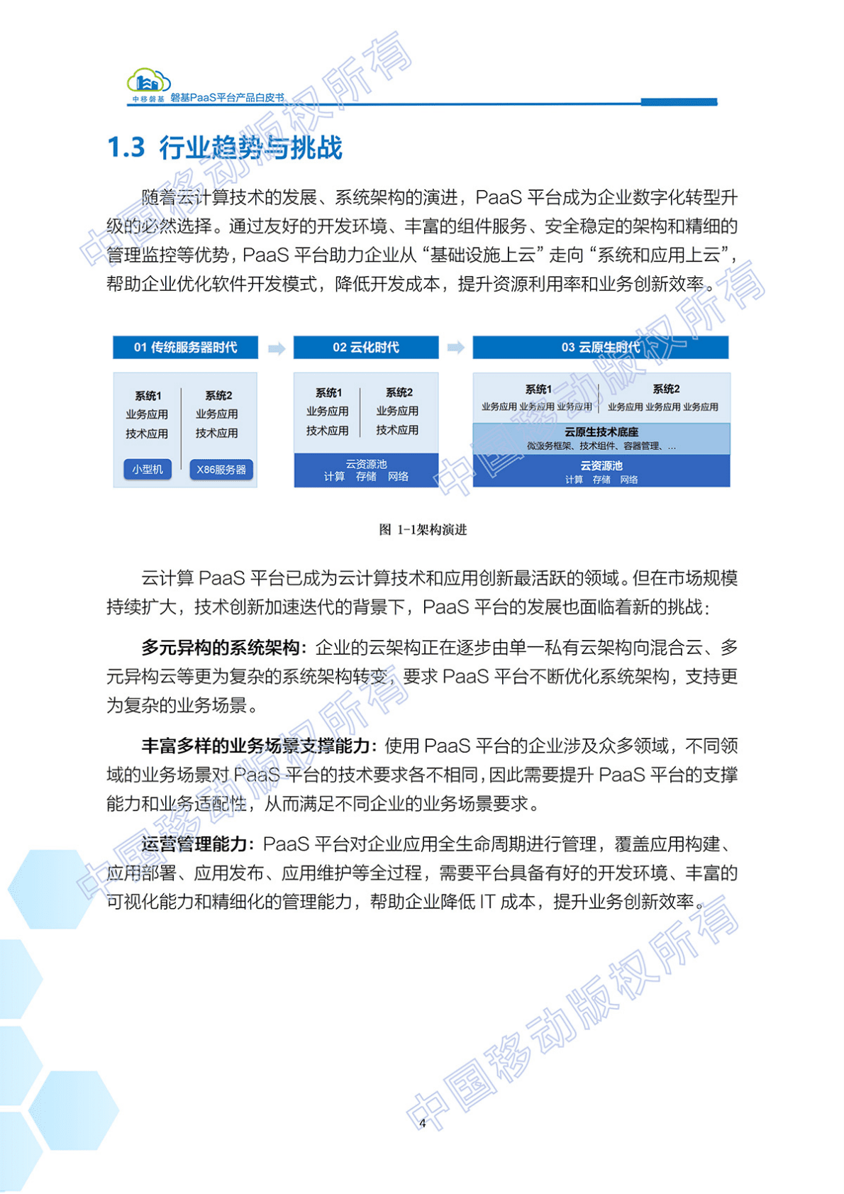 中国移动数智化转型最佳实践：磐基PaaS平台白产品皮书：自主研发+超大规模+安全可控 第5页
