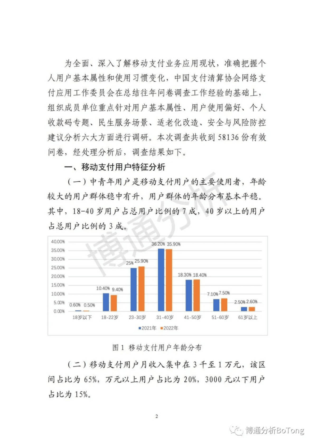 博通分析：2022年移动支付用户使用情况问卷调查报告（简版） 第2页