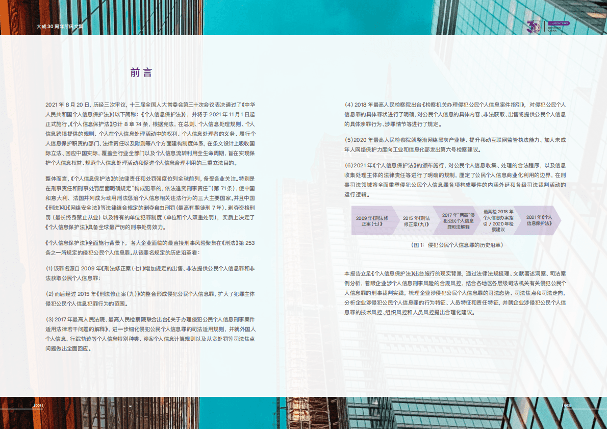 大成Dentons：企业涉个人信息刑事风险合规风控研究报告 第4页