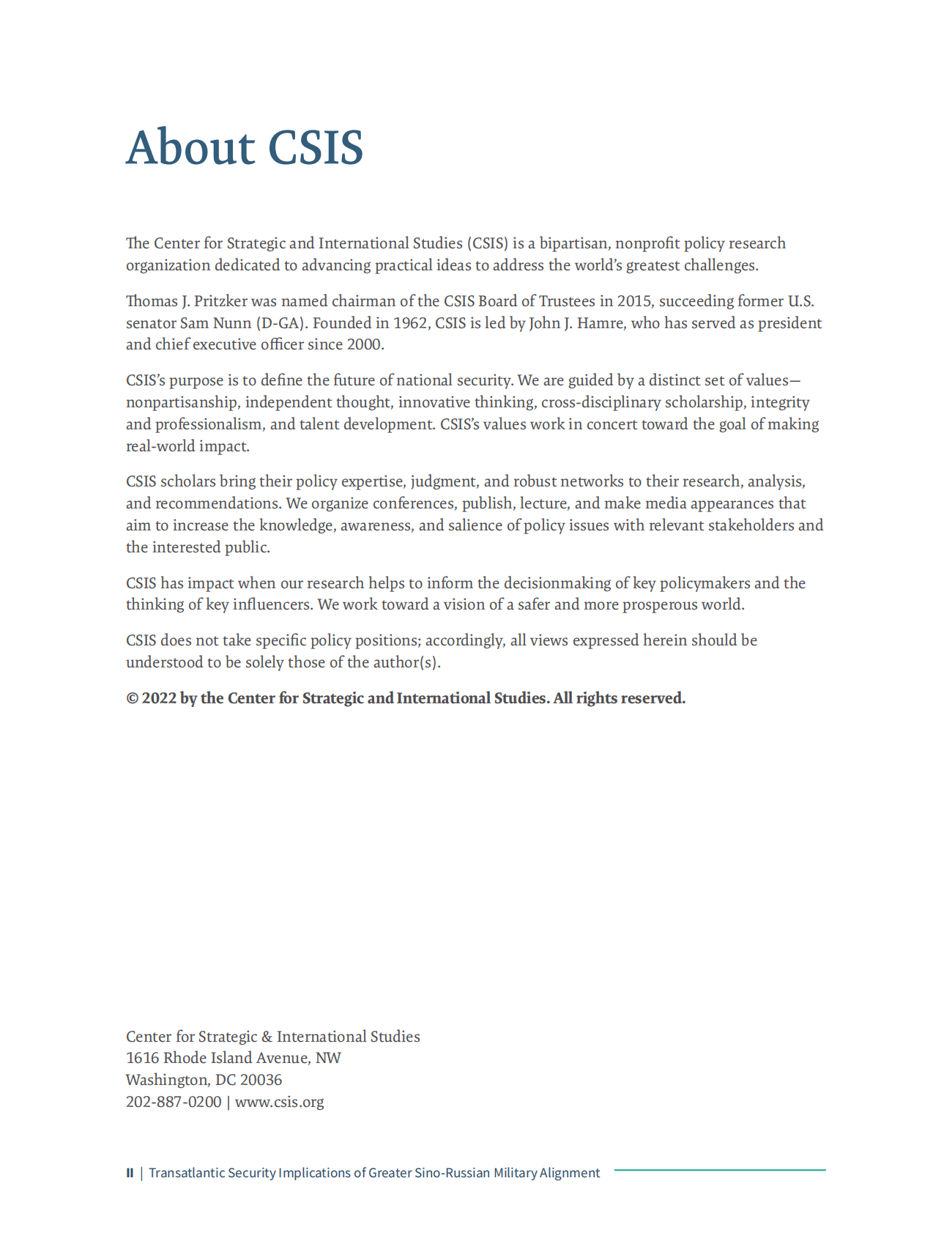 国际战略研究中心：理解中俄军事结盟对跨大西洋安全的更广泛影响【英文版】 第3页