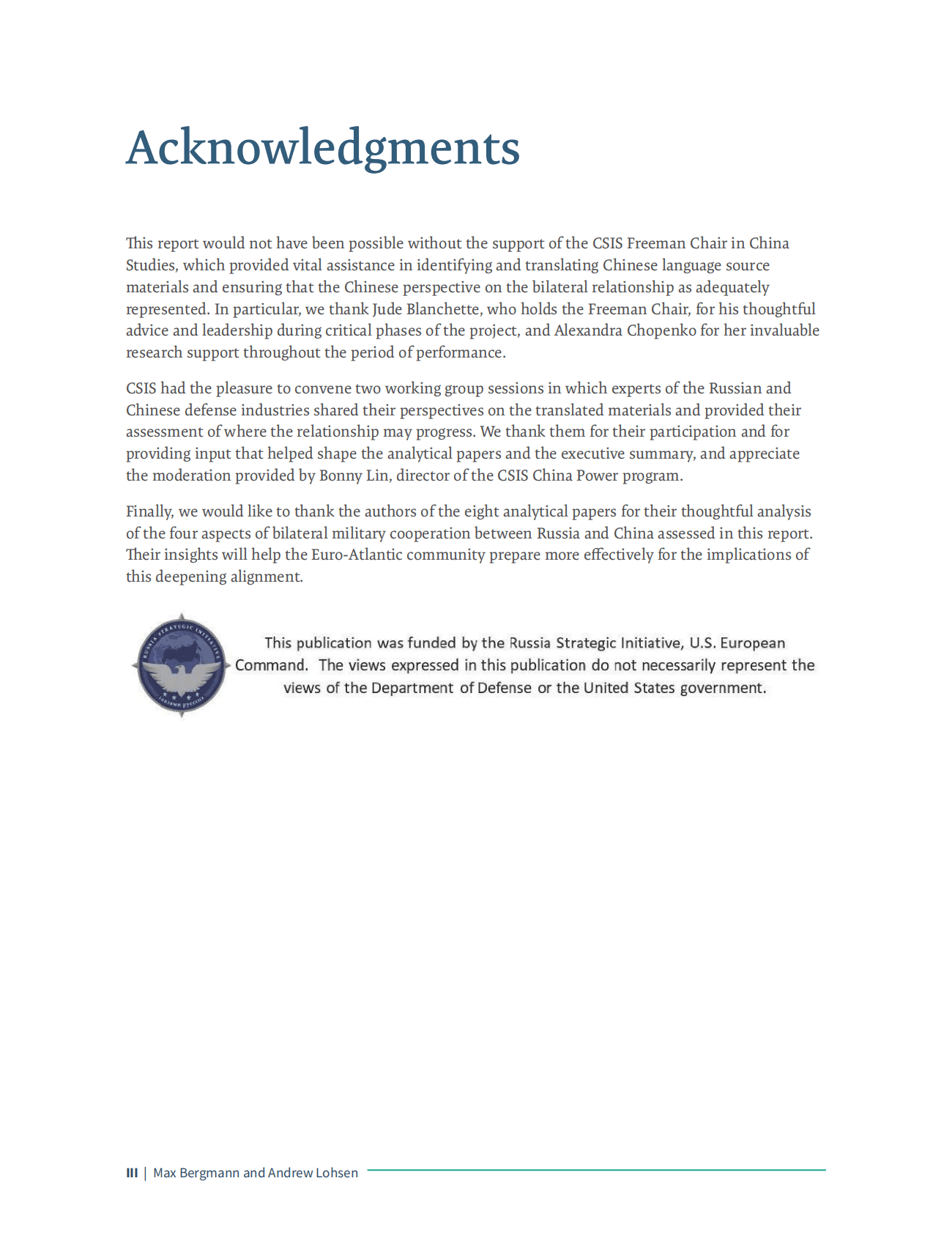 国际战略研究中心：理解中俄军事结盟对跨大西洋安全的更广泛影响【英文版】 第4页