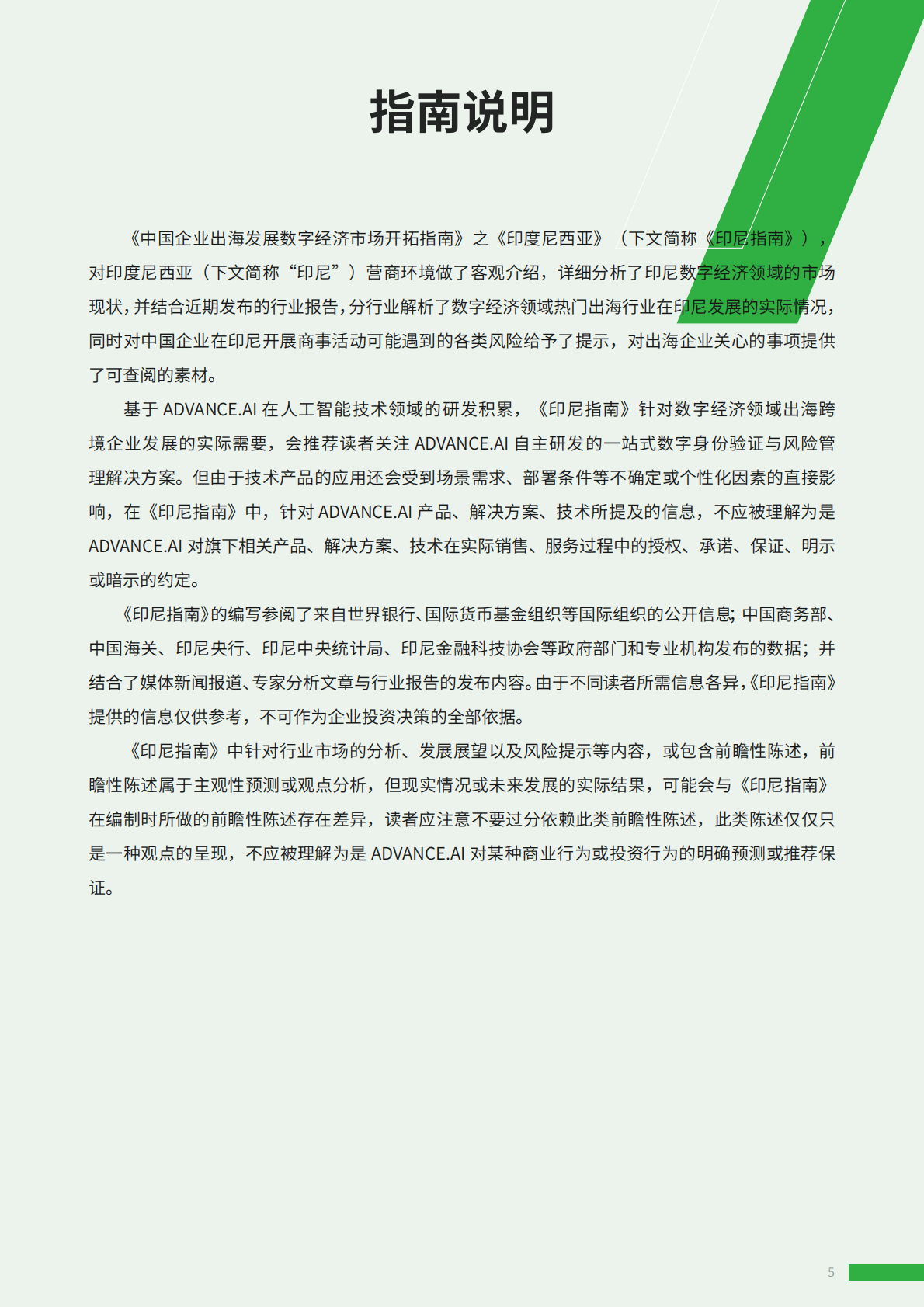 ADVANCE.AI：2022中国企业出海印度尼西亚发展数字经济市场开拓指南 第5页