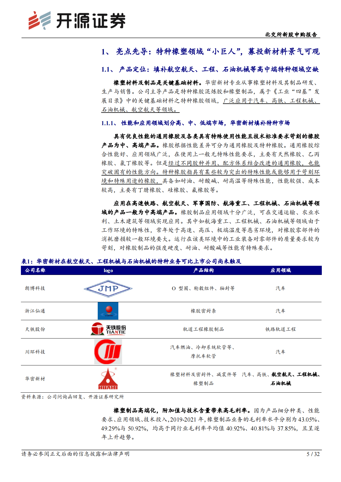 华密新材-北交所新股申购报告：华密新材：橡塑领域&ldquo;小巨人&rdquo;，特种高端定制化叠加募投改性塑料迎接增长 第5页