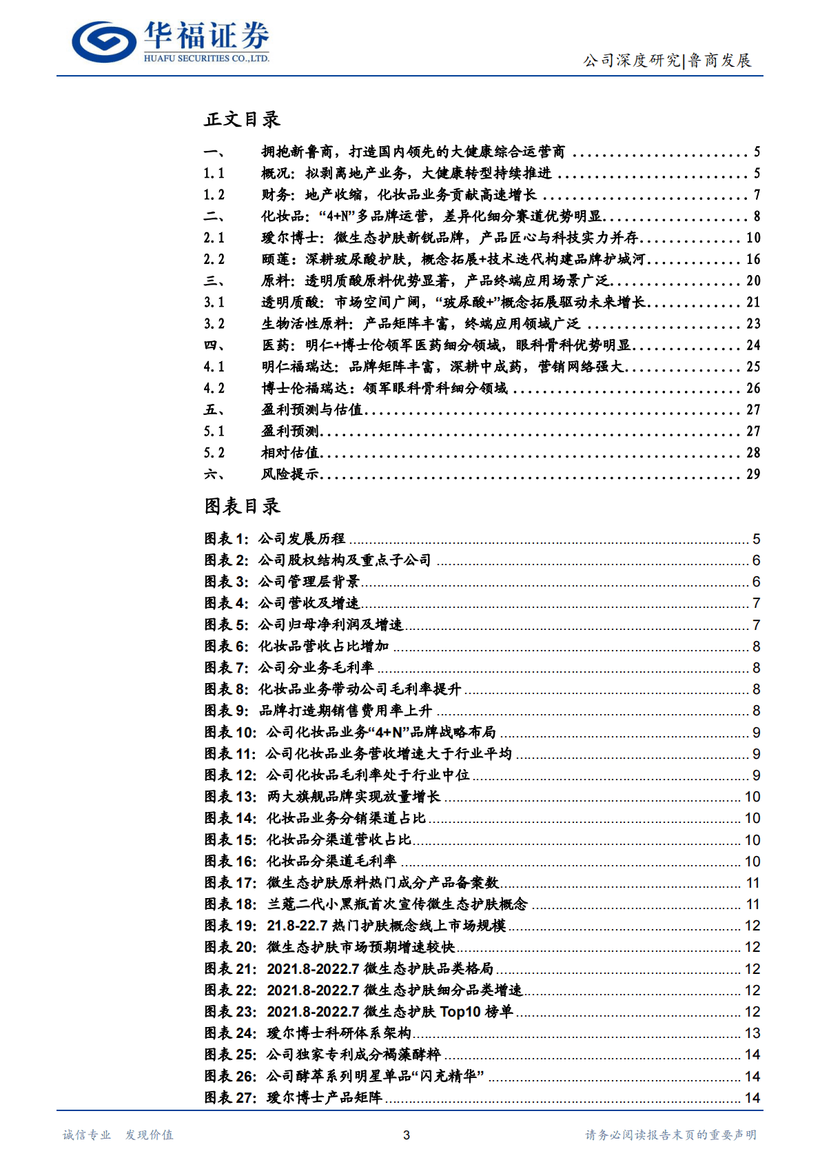 鲁商发展-坚定大健康转型，化妆品增长可期 第3页