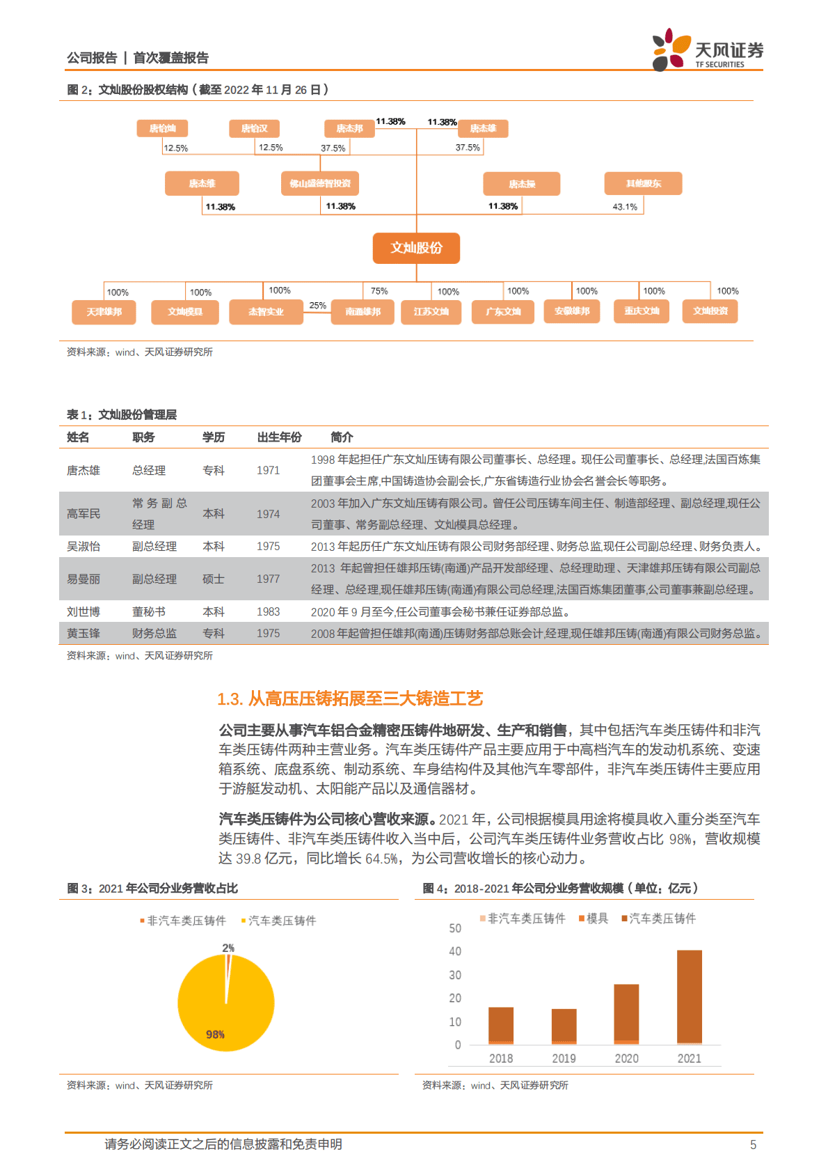 文灿股份-汽车轻量化行业领军者，领跑一体化压铸赛道 第5页