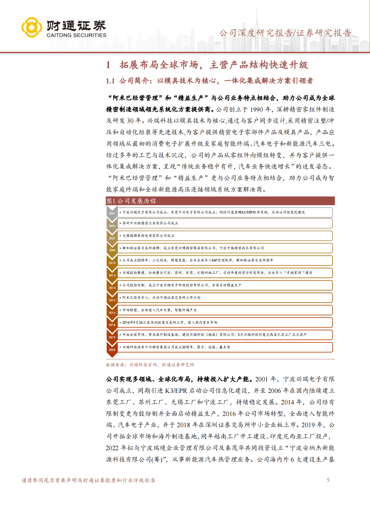 兴瑞科技-汽车+智能终端双轮驱动，全球化布局成长可期 第5页