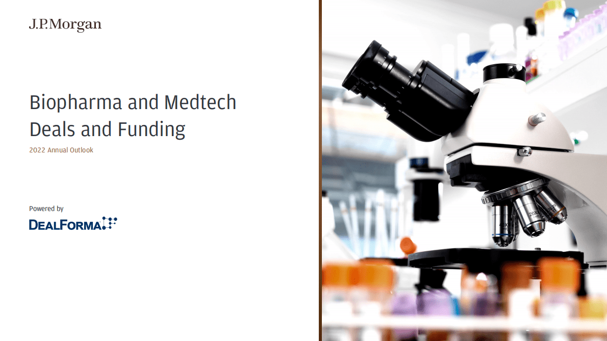 摩根大通：2022年生物制药和医疗技术交易展望报告【英文版】 第1页