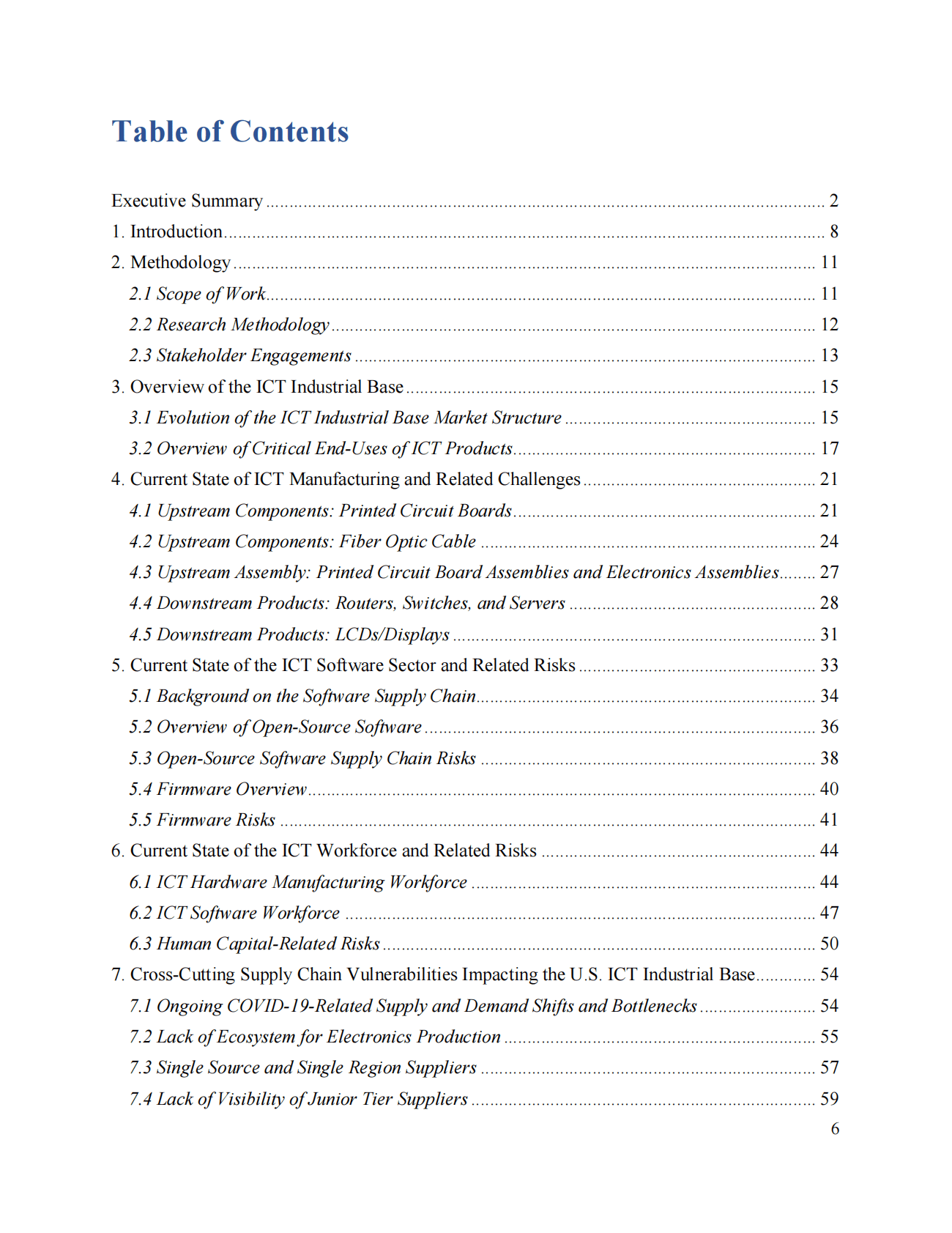 DOC&DHS：美国ICT产业关键供应链评估【英文版】 第6页