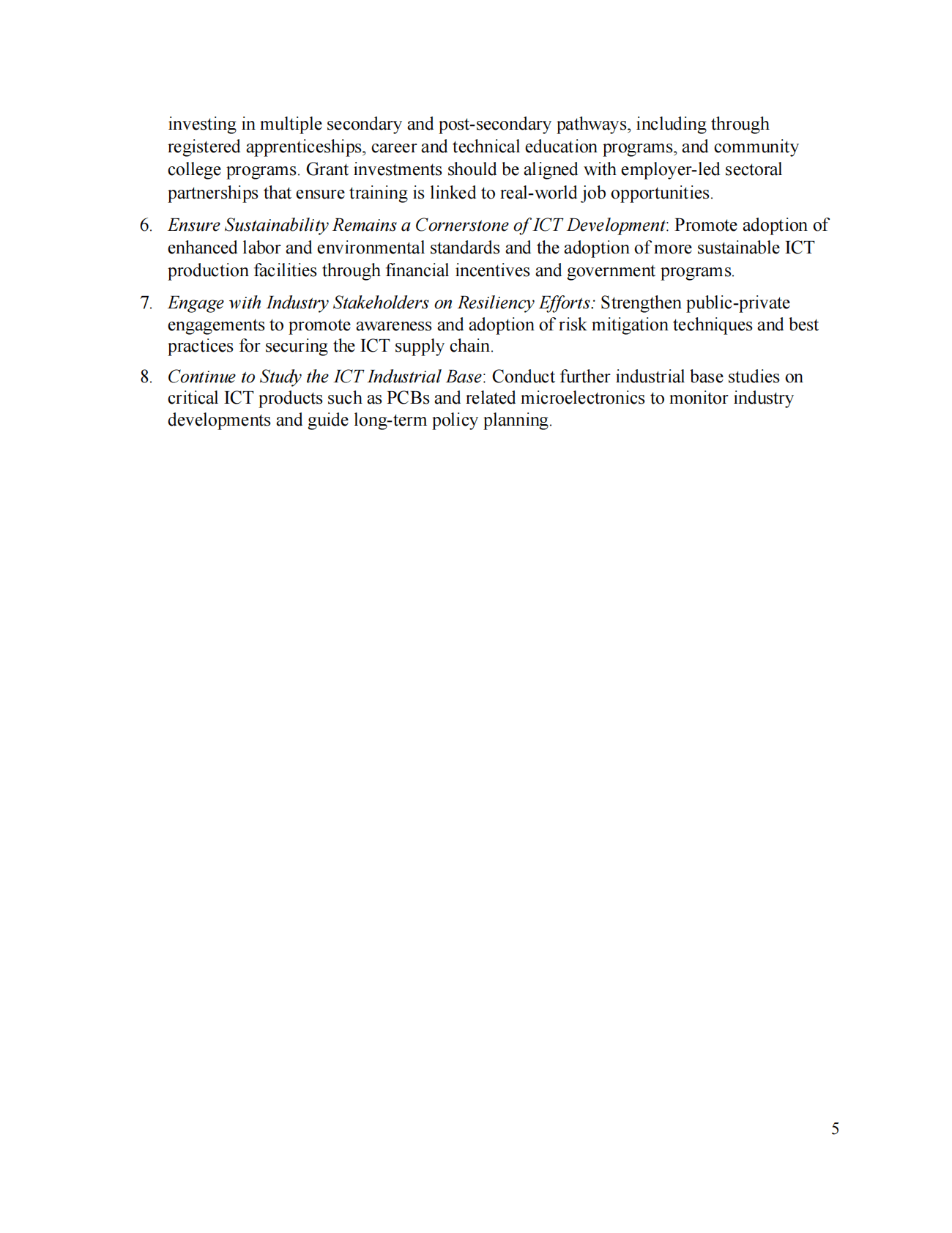 DOC&DHS：美国ICT产业关键供应链评估【英文版】 第5页