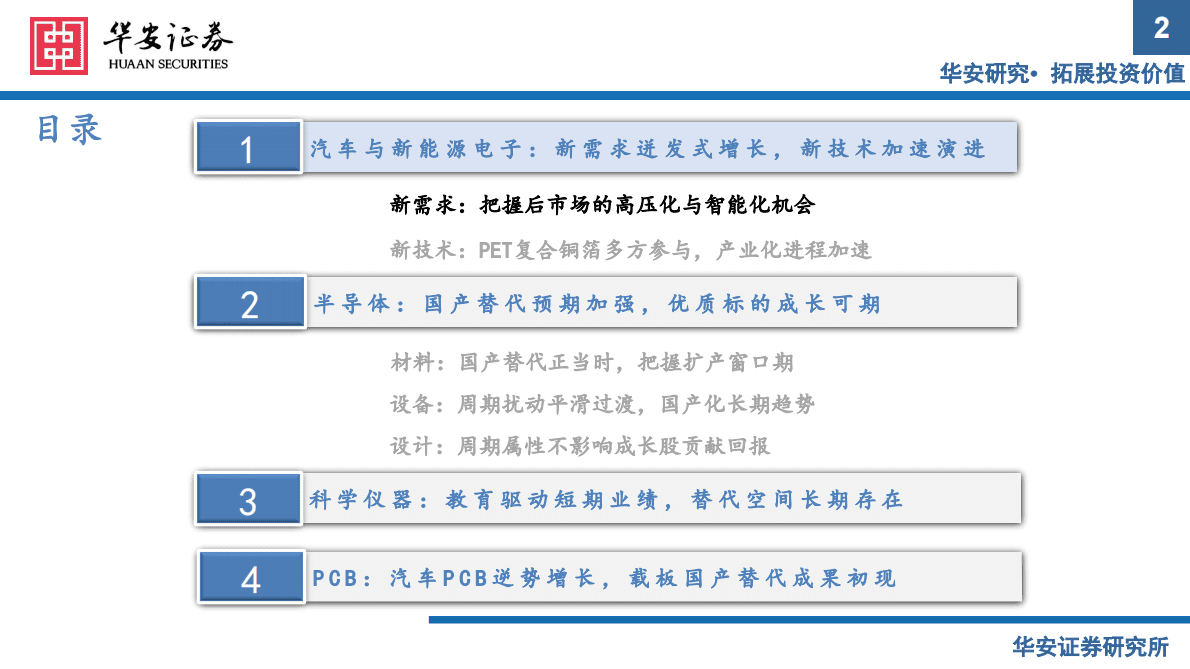 电子行业2023年度投资策略：周期探底，成长共振，紧抓国产化和景气度双主线 第2页