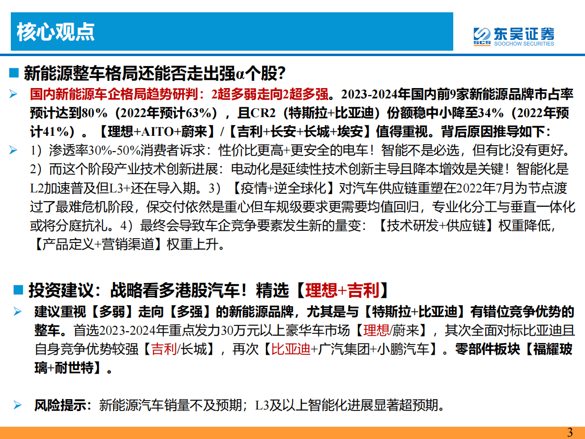 港股汽车2023年度策略：战略看多！超配！ 第3页