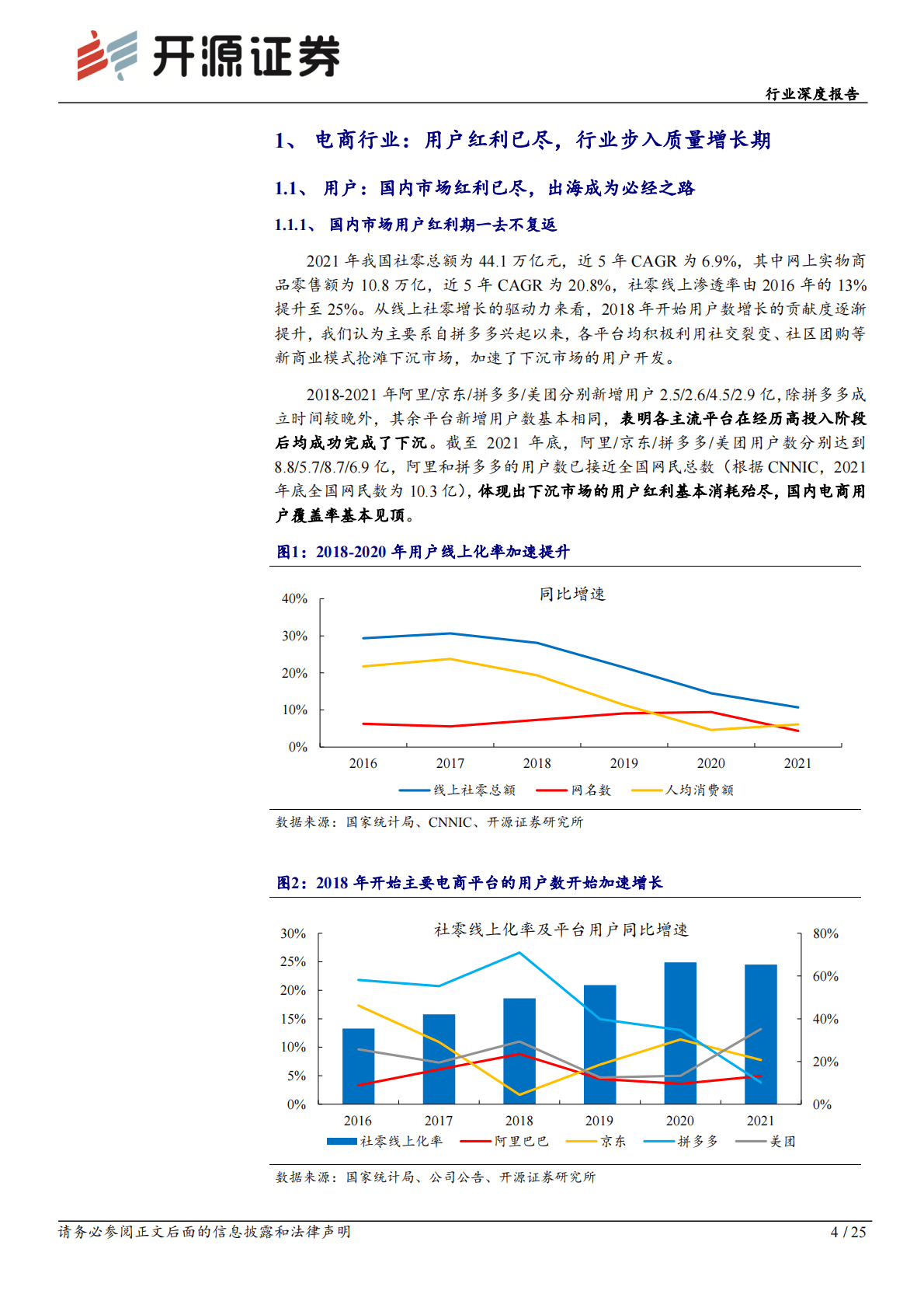 互联网电商行业深度报告：电商行业步入质量增长期，核心能力主导长期趋势 第4页