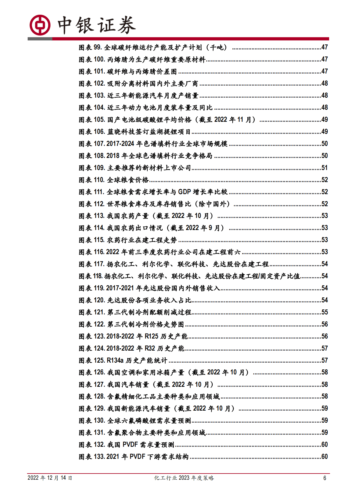 化工行业2023年度策略：需求有望复苏，看好一体化龙头与新材料等中长期发展 第6页