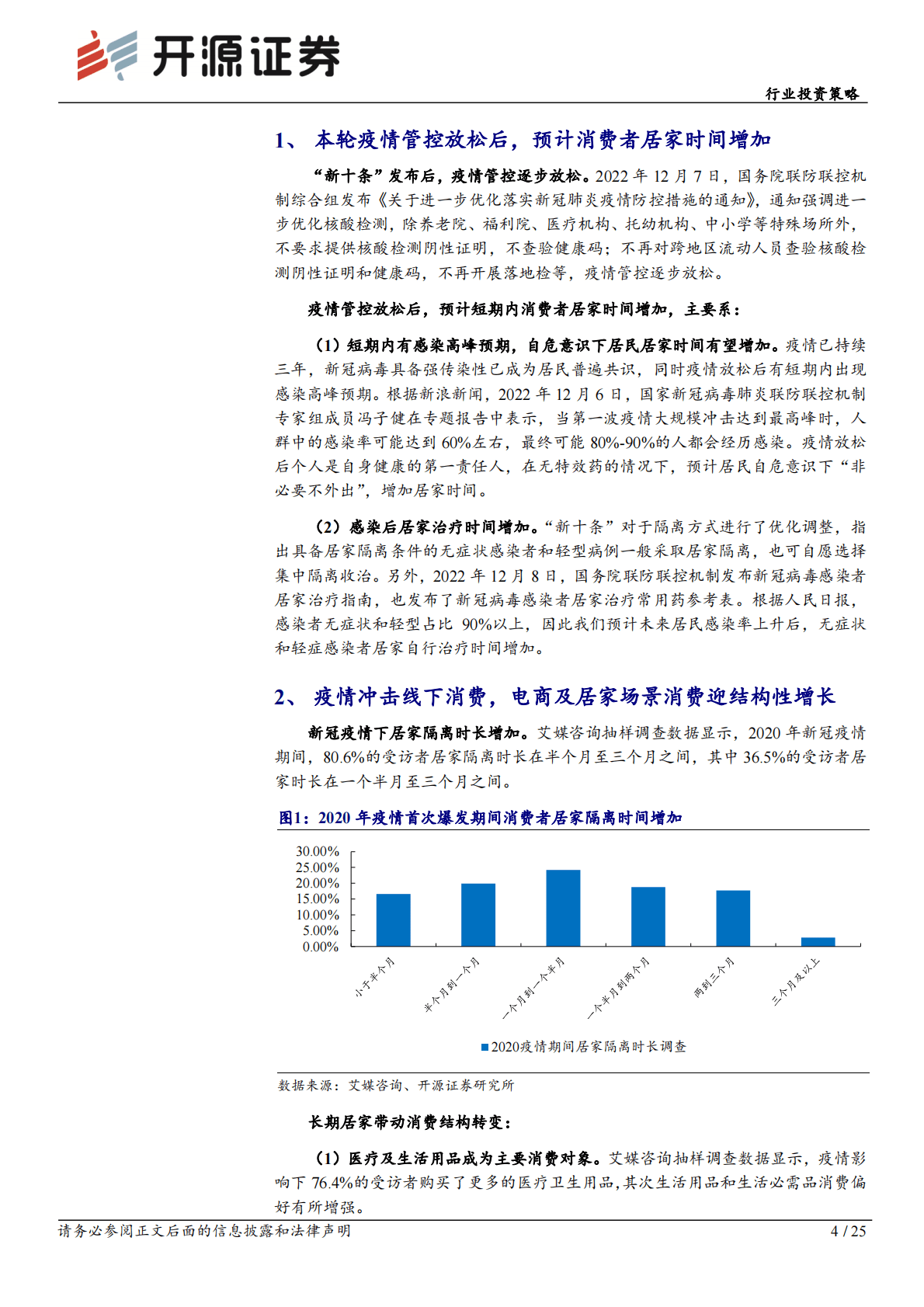 家用电器行业投资策略：疫情管控放松短期刺激居家时间延长，建议关注居家细分场景消费 第4页