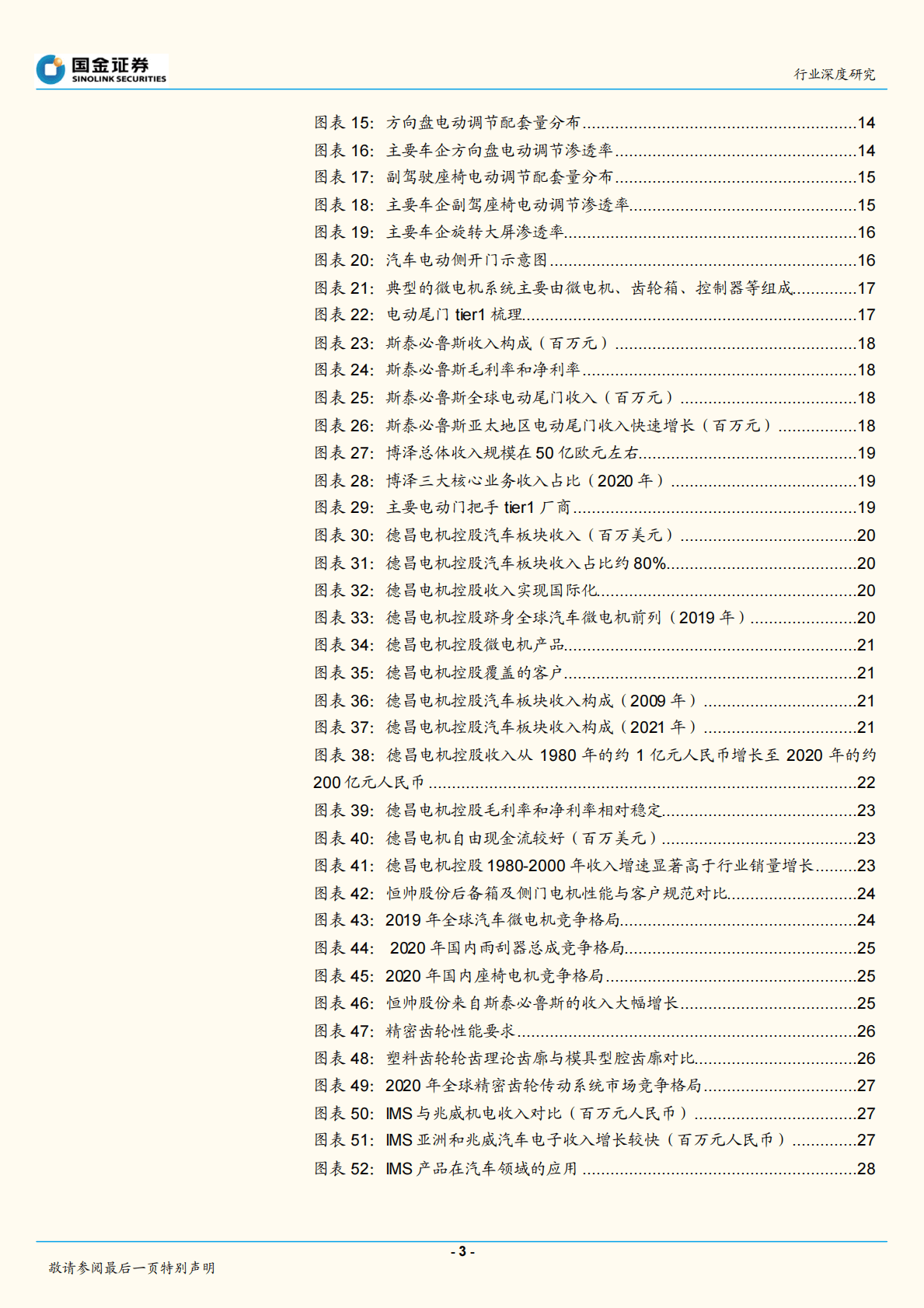 汽车及汽车零部件行业研究：微电机长坡厚雪，电机+齿轮核心环节有望享受四重驱动力 第3页