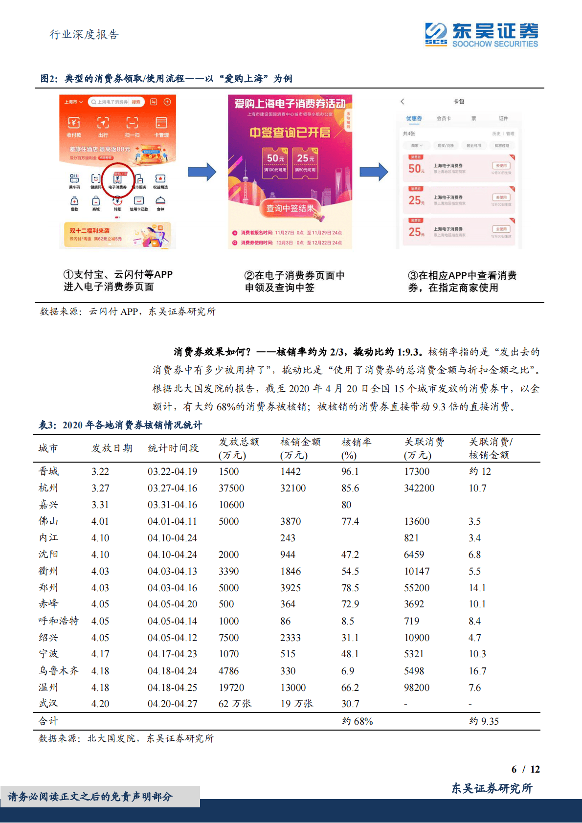 商贸零售行业深度报告：消费券深度研究：全面复盘&问卷调研&mdash;&mdash;哪些领域受益，撬动杠杆几何？ 第6页