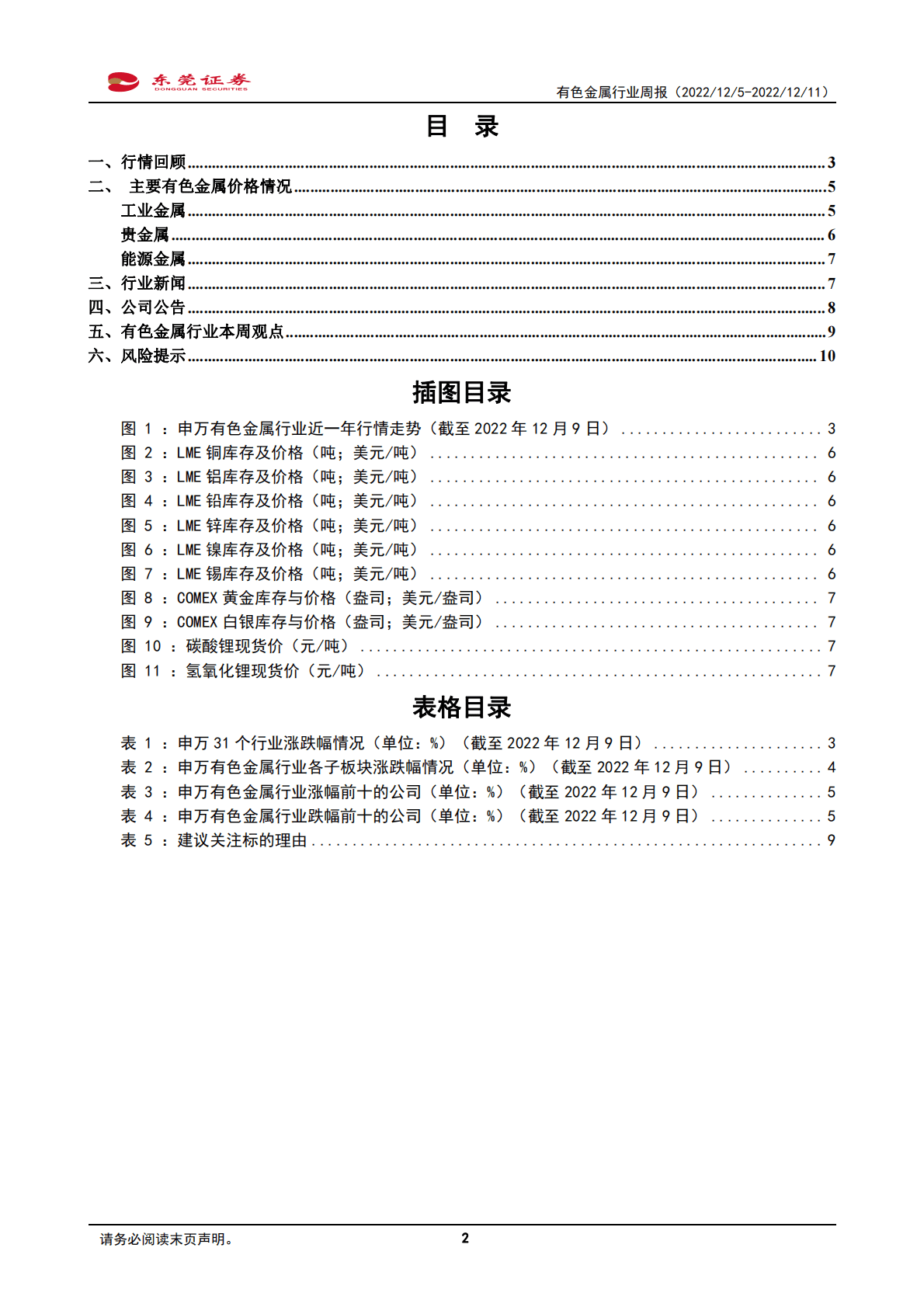 有色金属行业周报：市场预期转好，工业金属板块持续上扬 第2页
