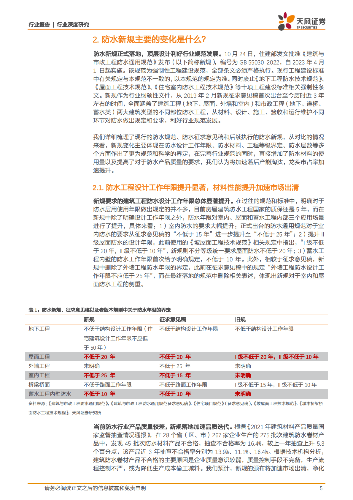 装修建材行业深度研究：如何展望新规落地后的防水行业市场空间？ 第5页