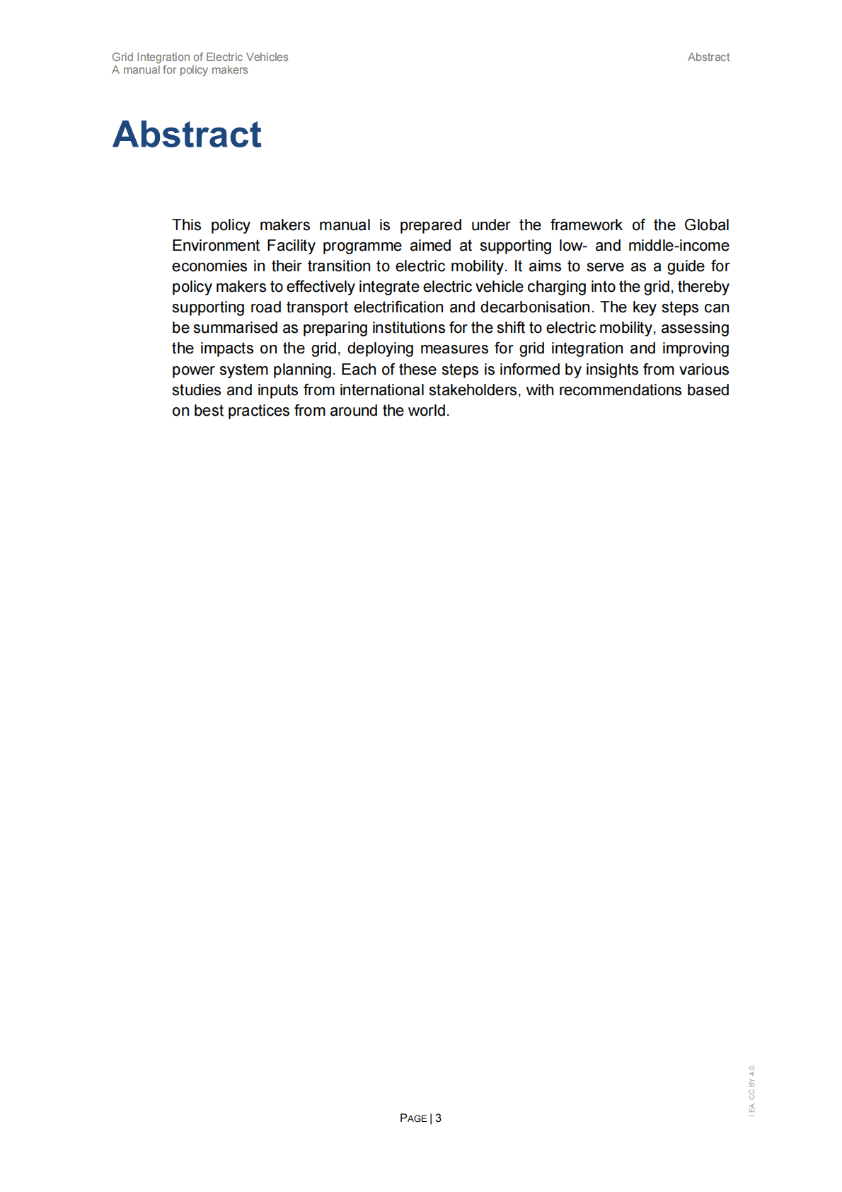 国际能源署（IEA）：电动汽车的电网整合——政策制定者手册【英文版】 第3页