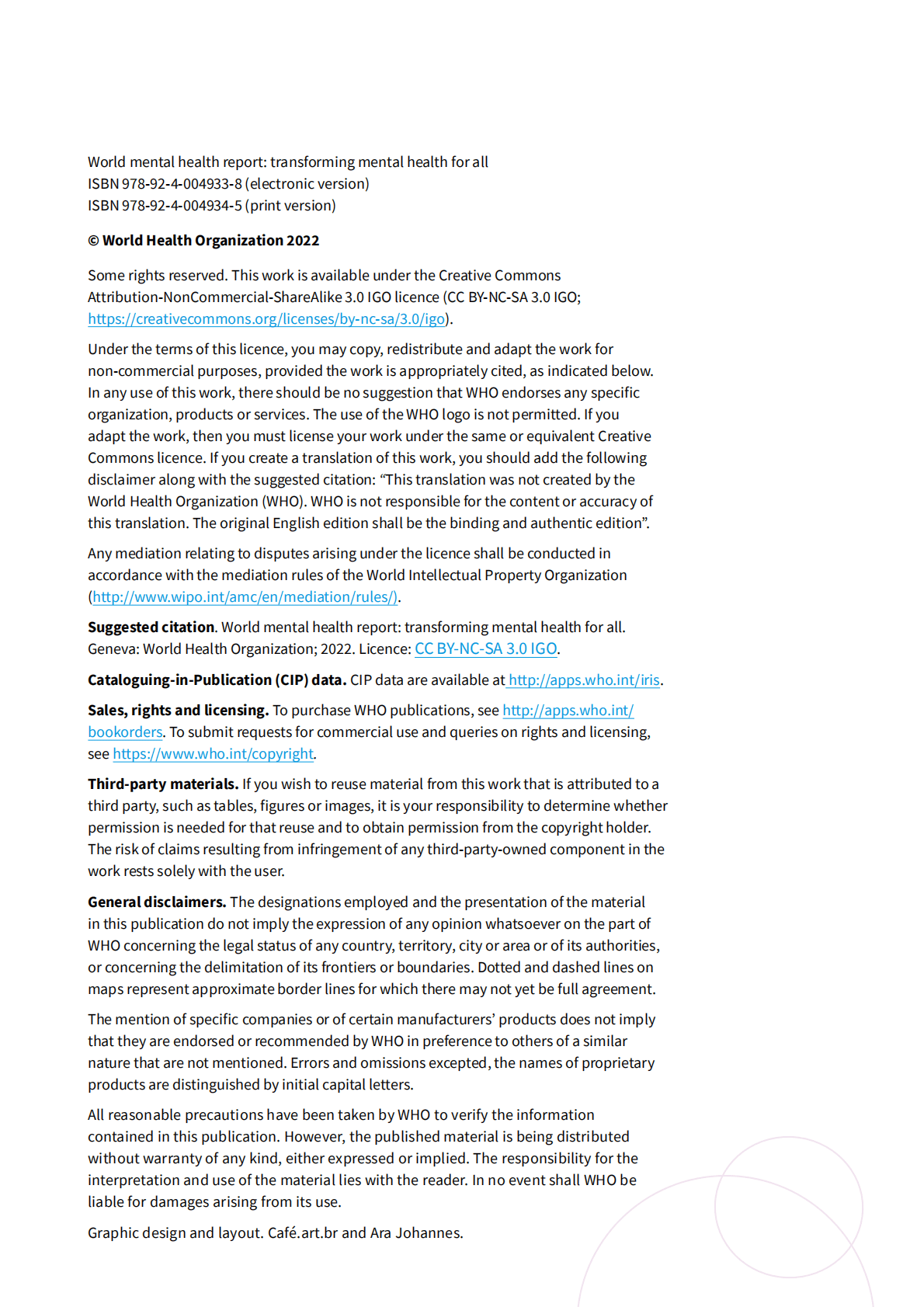 世界卫生组织：世界精神卫生报告：向所有人享有精神卫生服务转型【英文版】 第4页