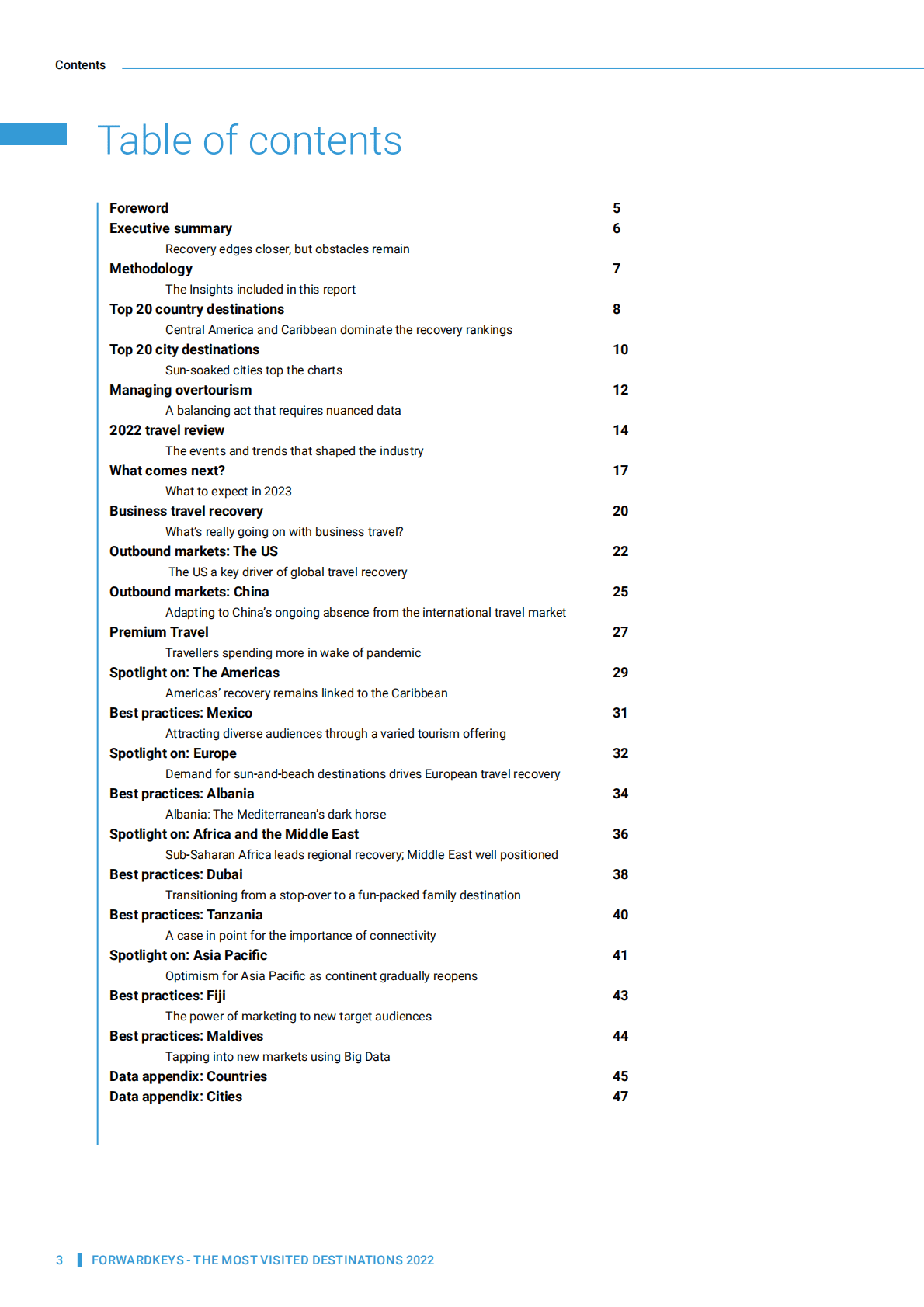 ForwardKeys：2022年访问量最大的旅游胜地报告【英文版】 第3页