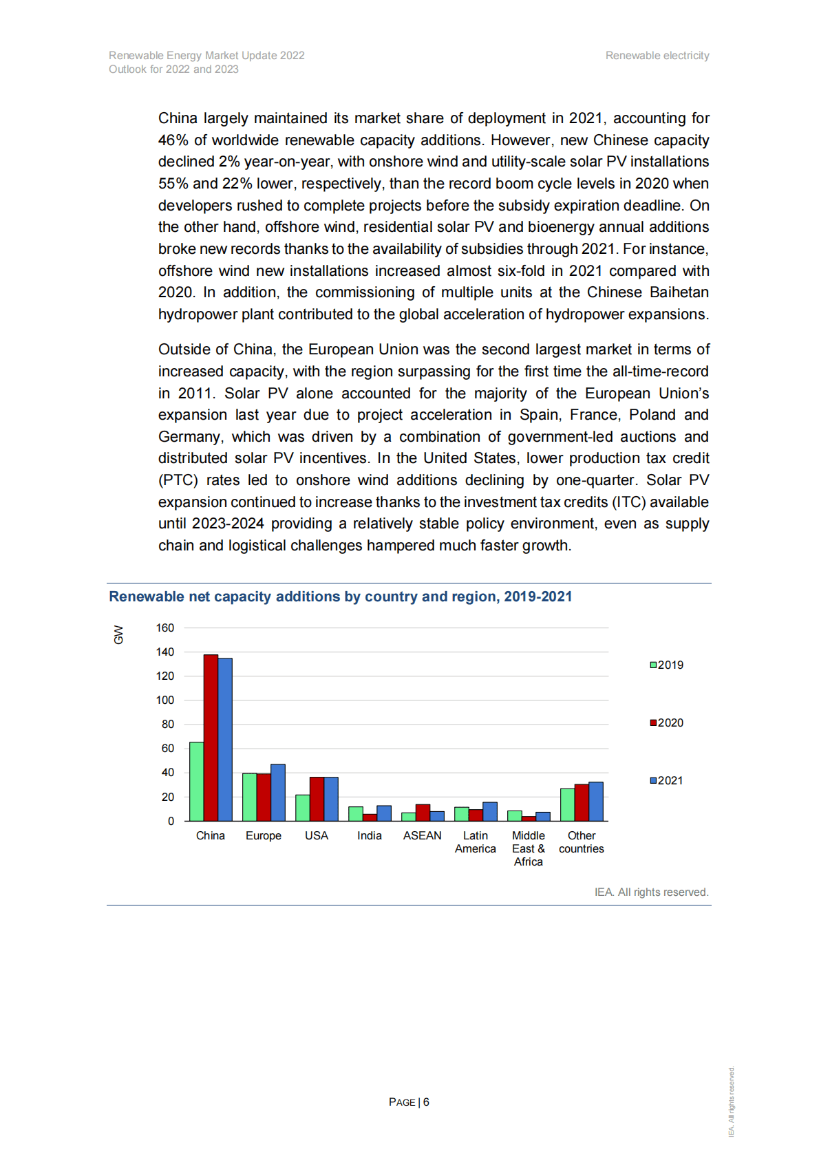 国际能源署iea：全球可再生能源市场更新2022 2023年展望【英文版】 先导研报