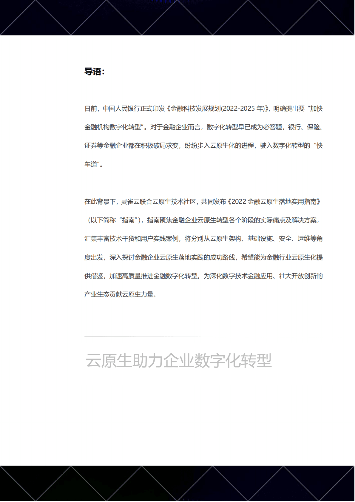 灵雀云：2022金融云原生落地实用指南 第2页