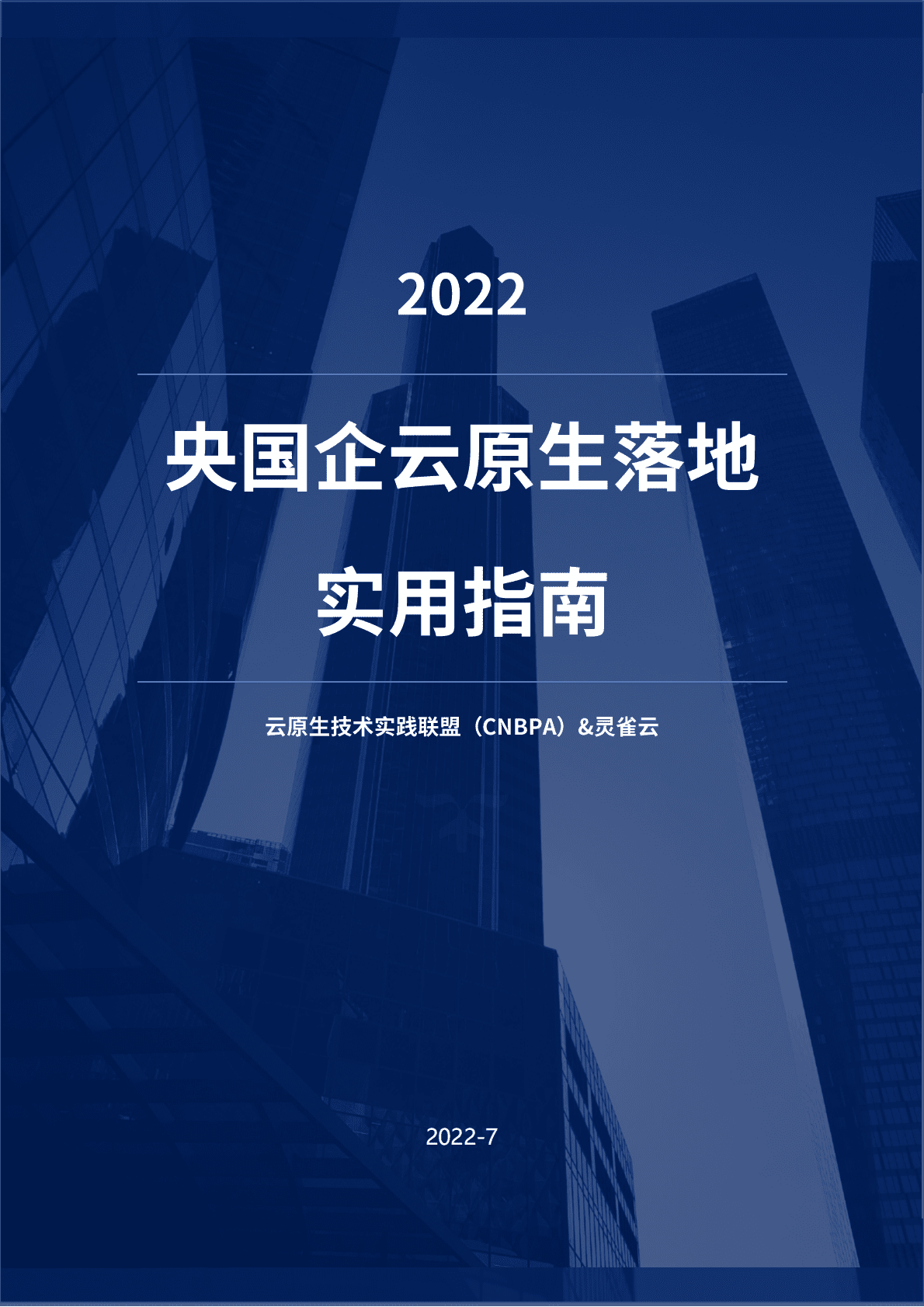 灵雀云：2022央国企云原生落地实用指南 第1页