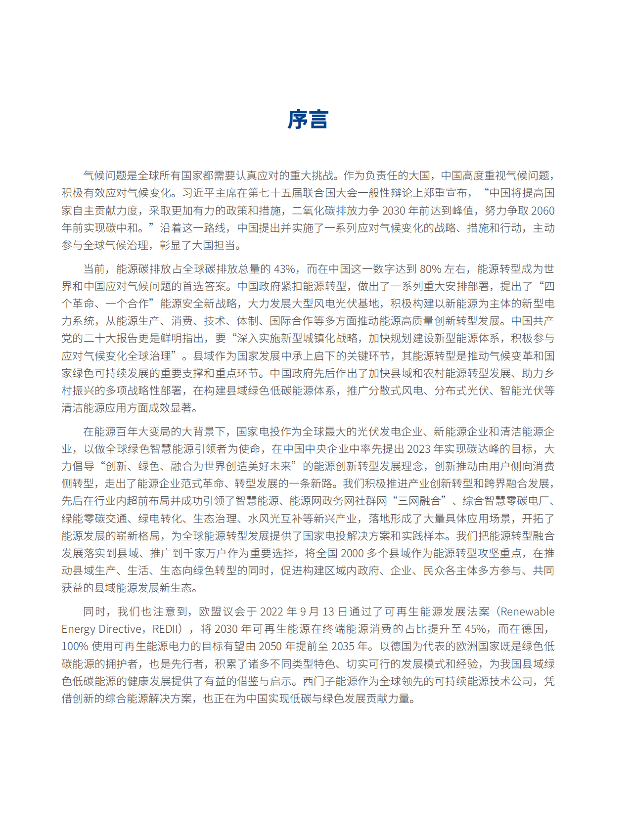 国家电投：2022中国县域绿色低碳能源转型发展报告 第4页