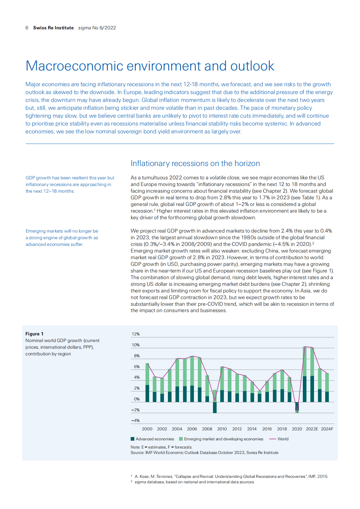 瑞再研究院：2023-2024年全球宏观经济与保险市场展望【英文版】 第6页