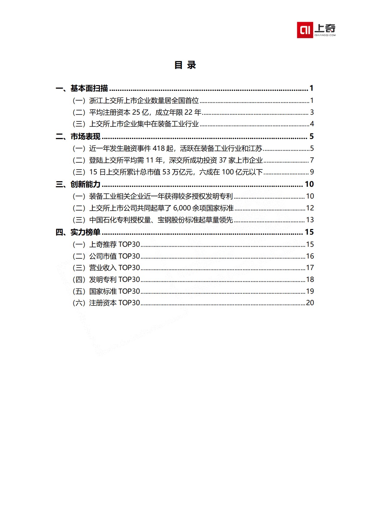 上奇研究院：投资指南——上交所上市公司画像报告（2060家） 第2页